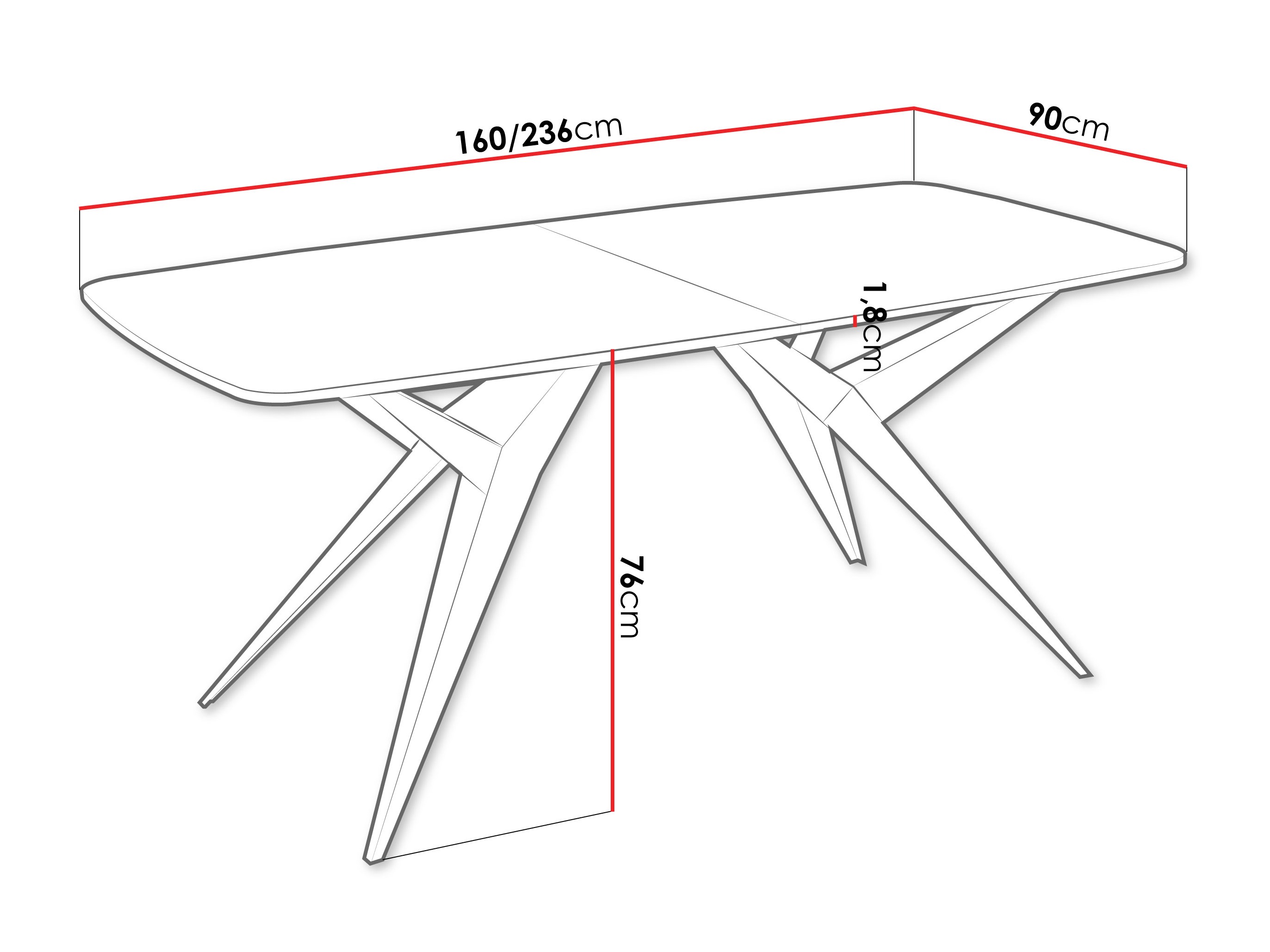 Table Oswego 152 (White marble)