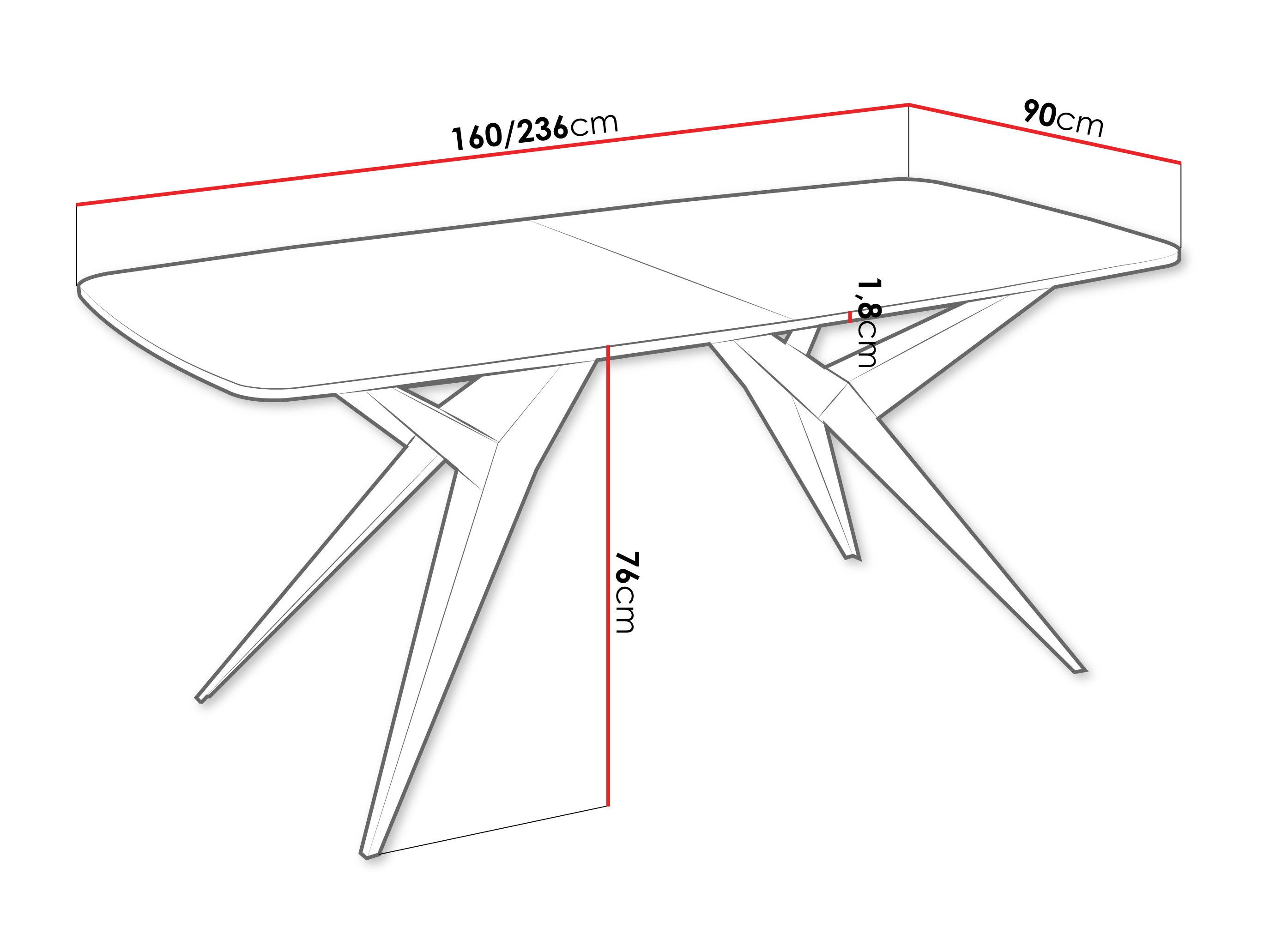 Table Oswego 152 (White)