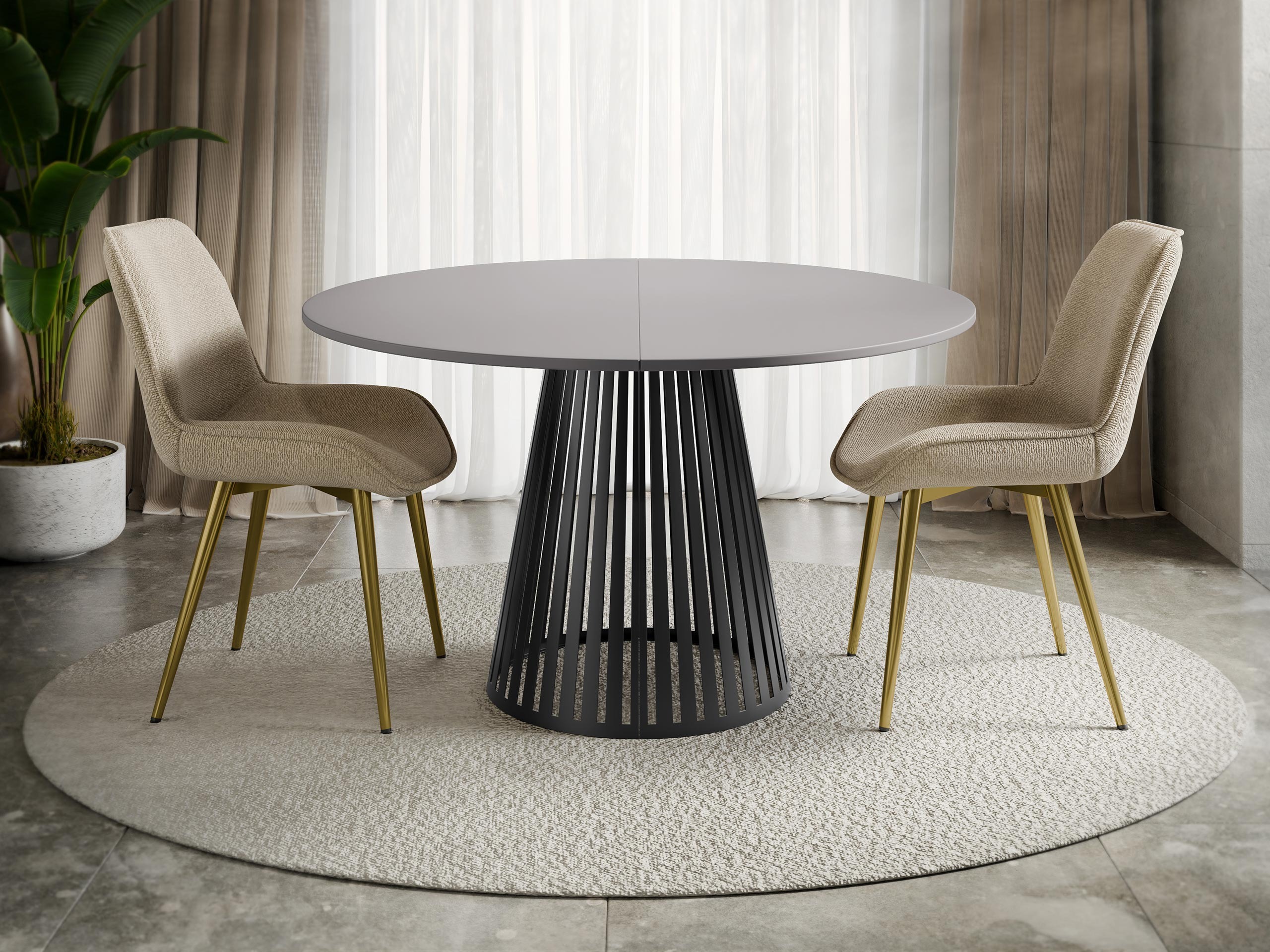 Table Prudentia (Grey + Black)
