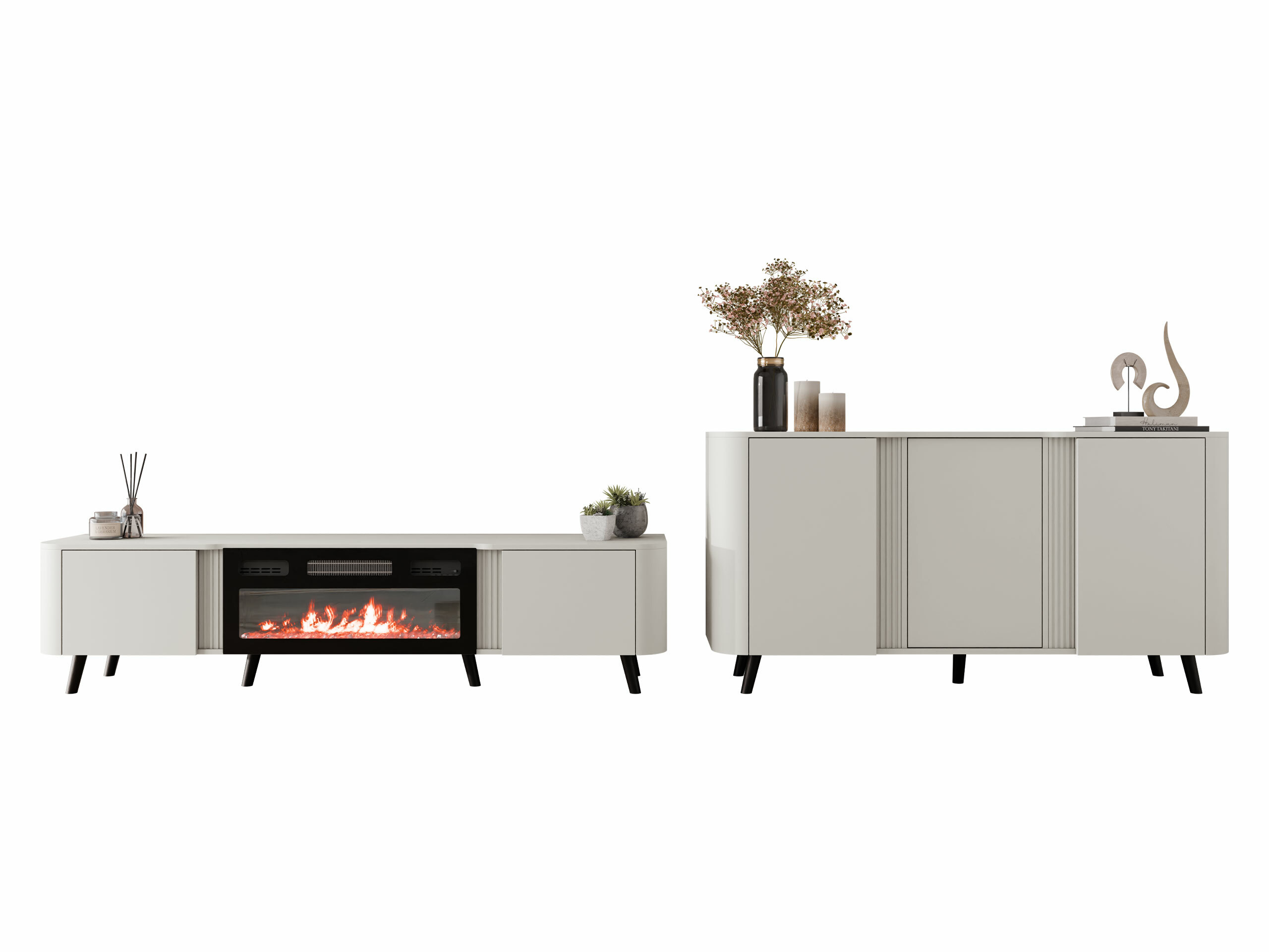 Living room set Modus (Cashmere + Black)