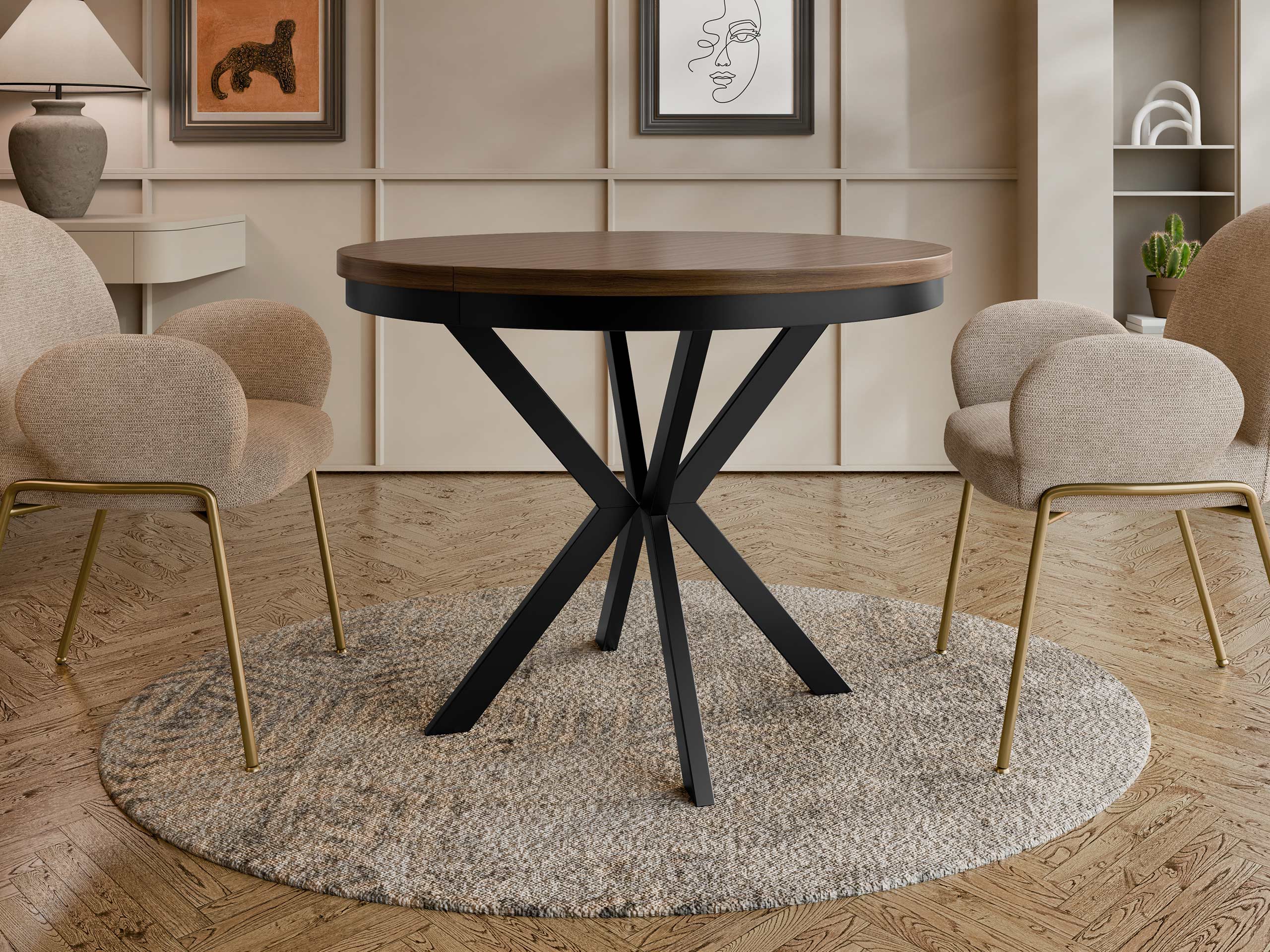 Table Oswego 155 (Walnut)