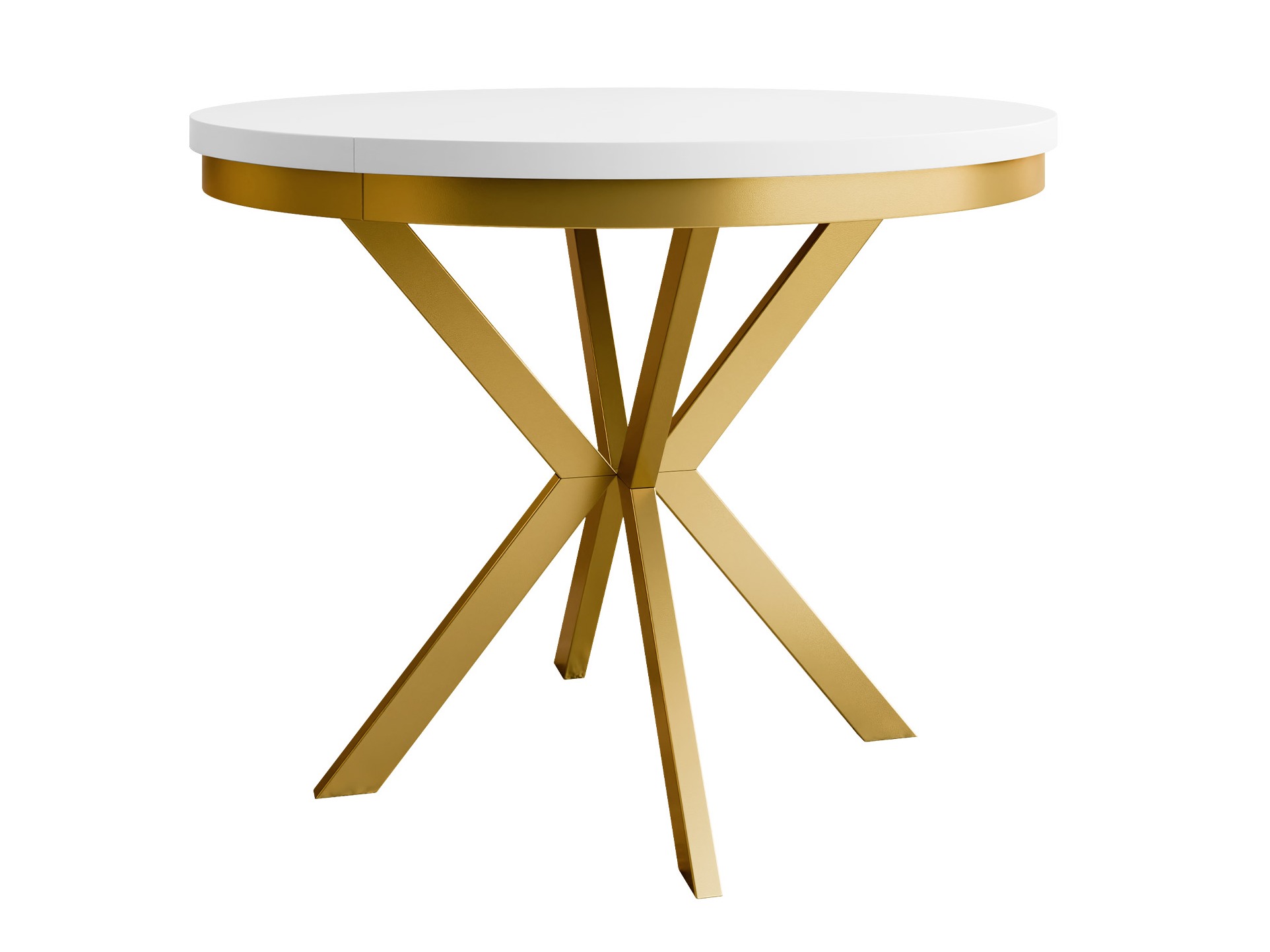 Table Oswego 155 (White + Golden)