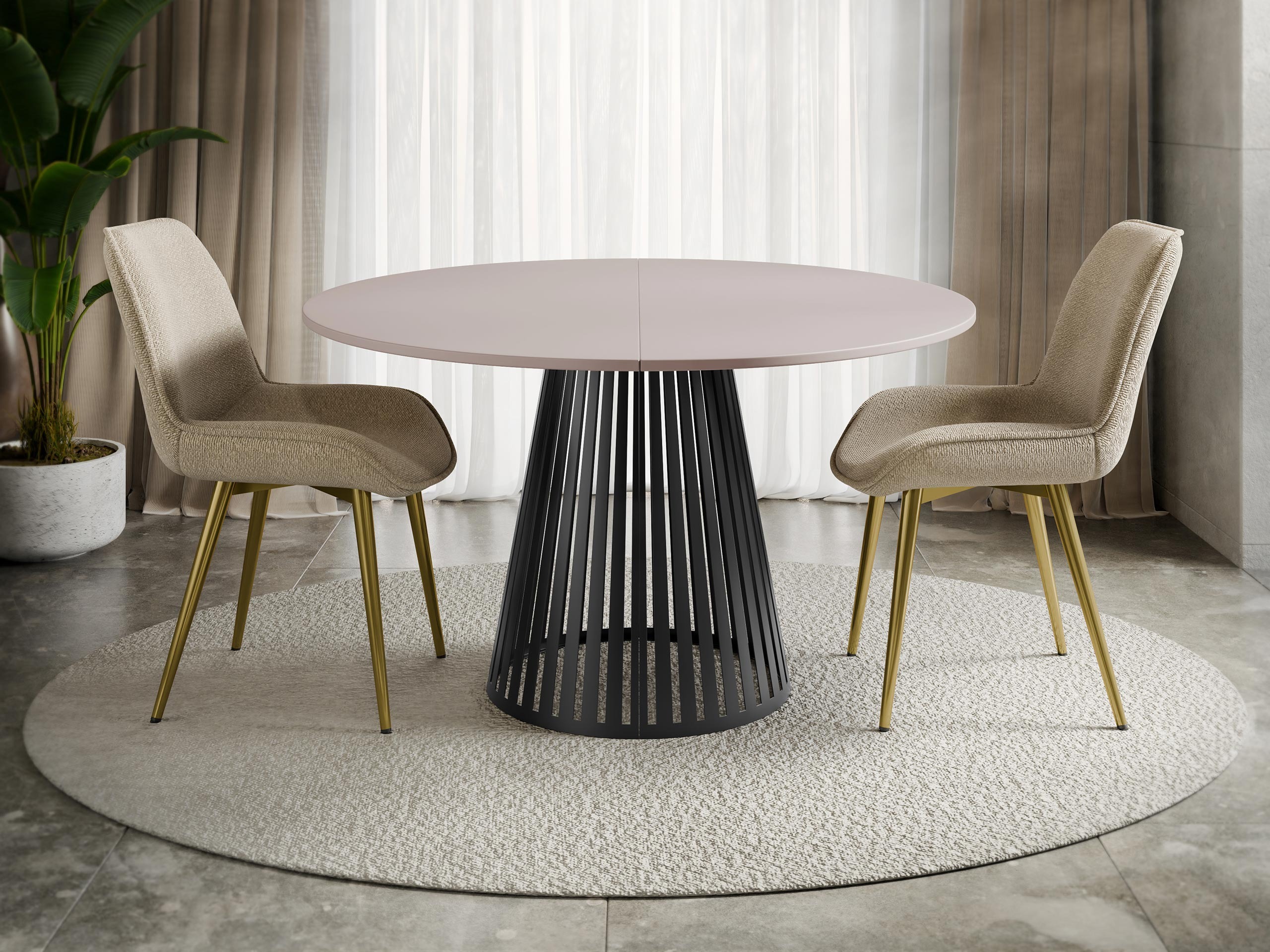 Table Prudentia II (Cashmere + Black)