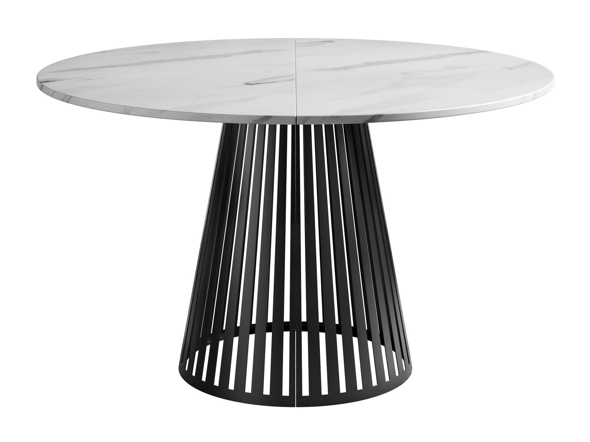 Table Prudentia II (White marble + Black)