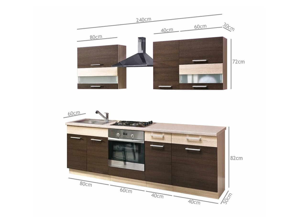 Modular kitchen set Mode Dark 127