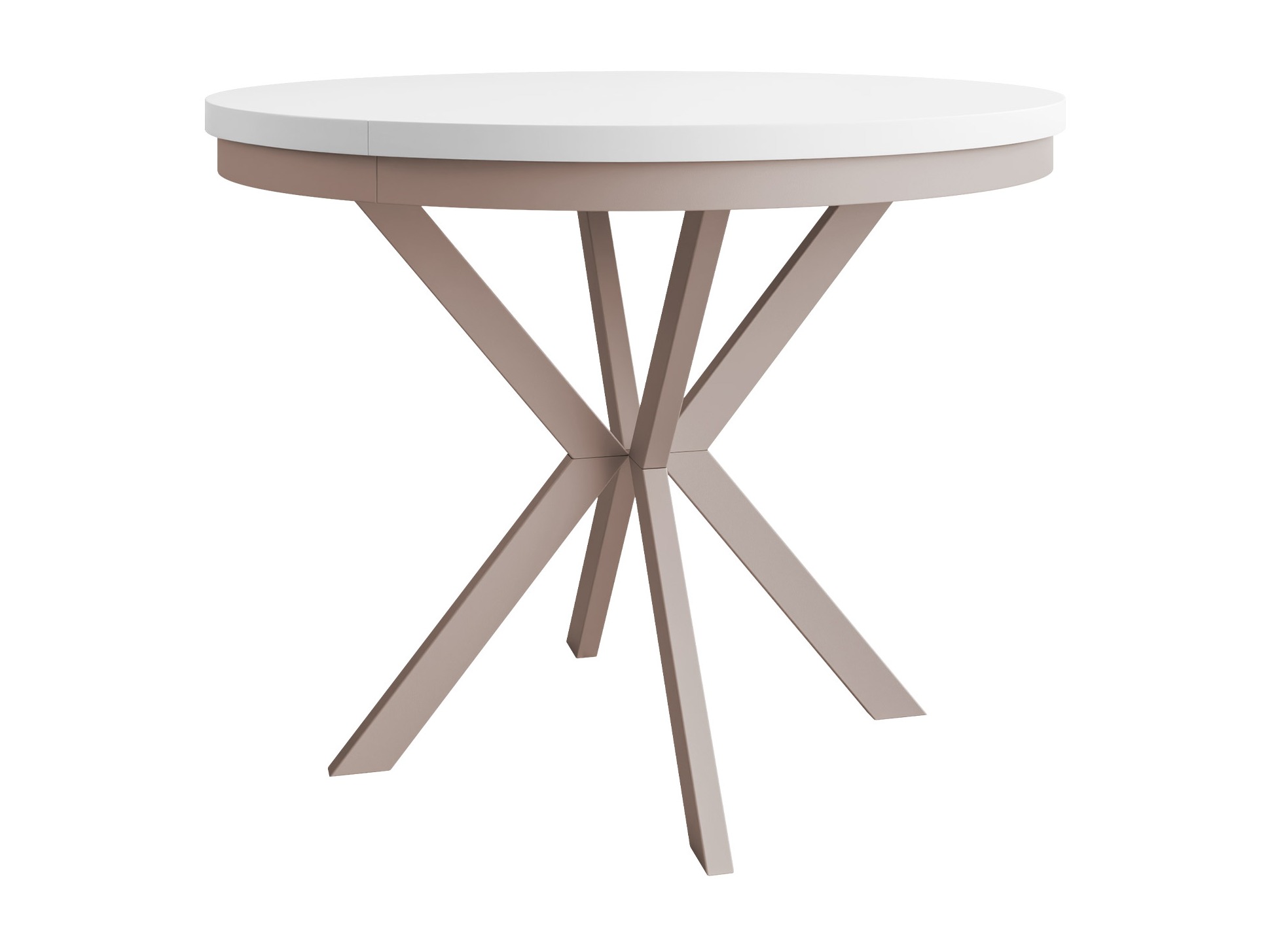 Table Oswego 156 (White + Cashmere)