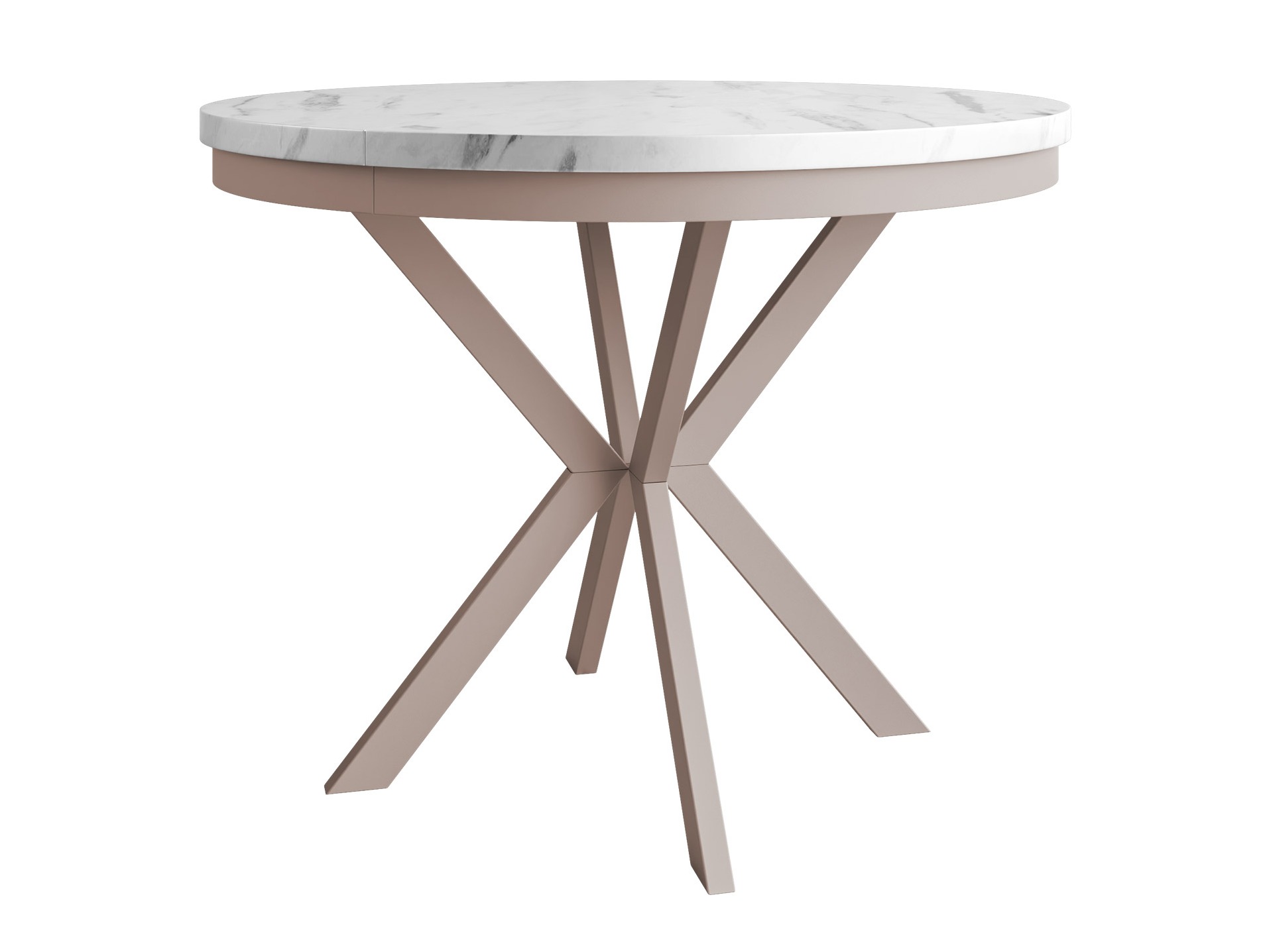 Table Oswego 157 (White marble + Cashmere)