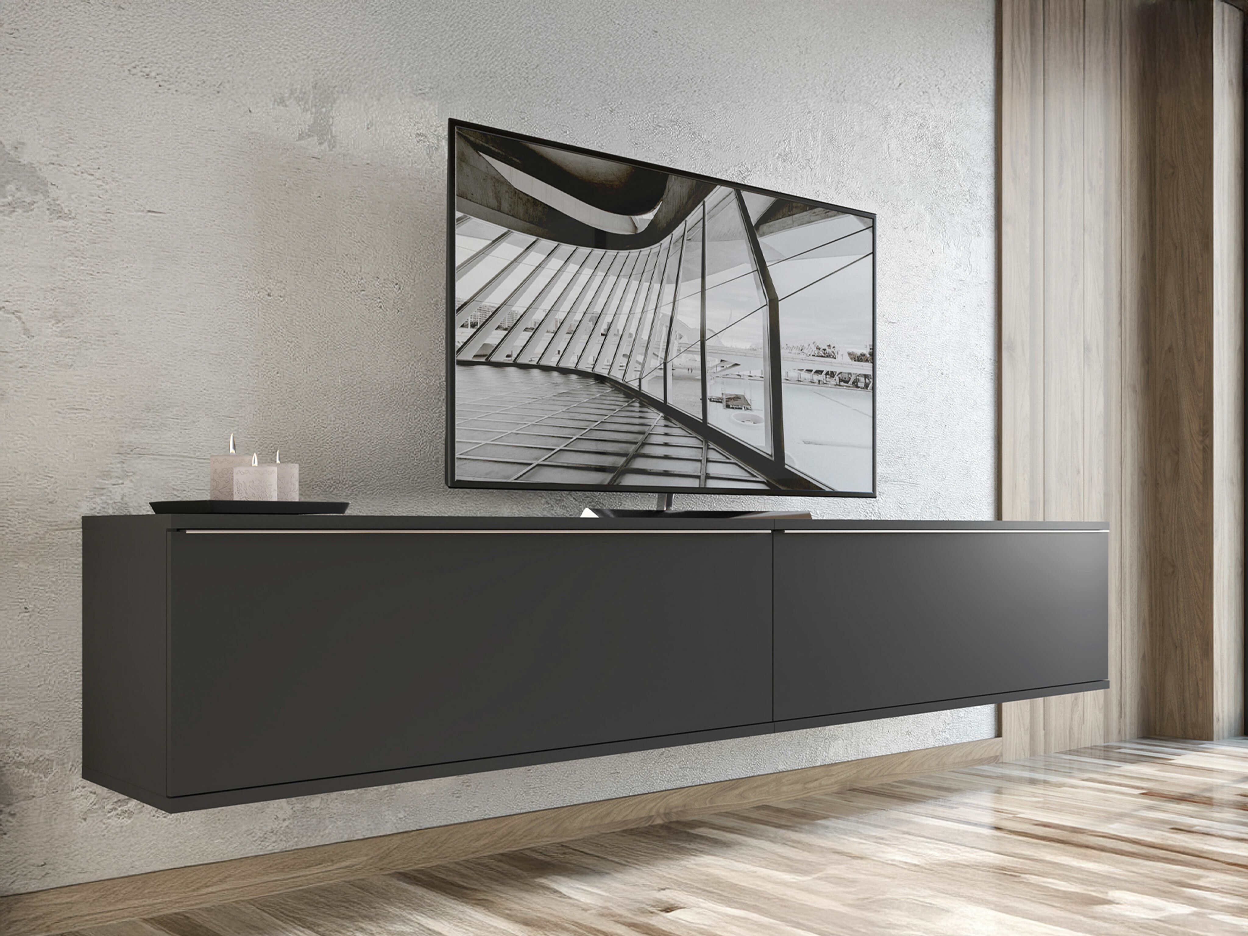 TV stand Camsala 100 (Black)