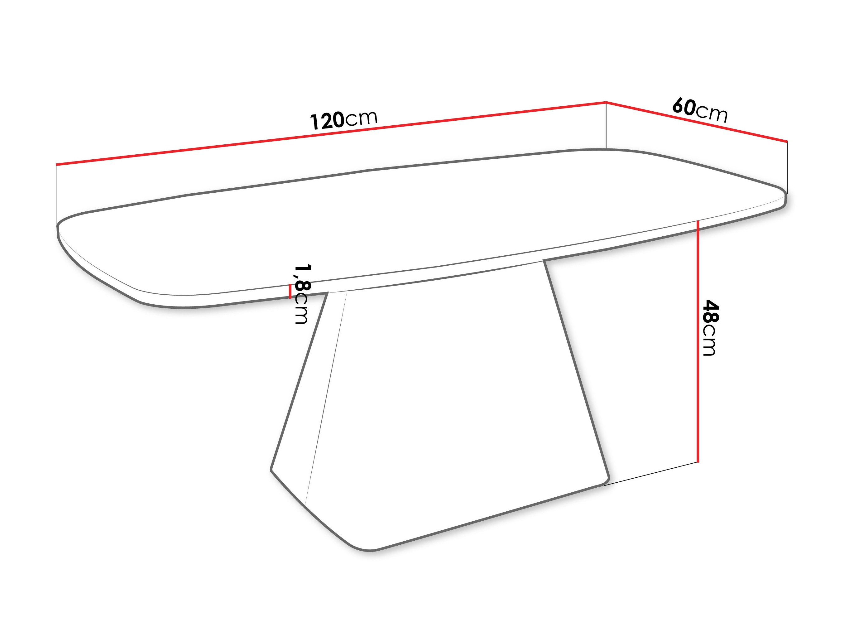 Coffee table Oswego 158 (Black)