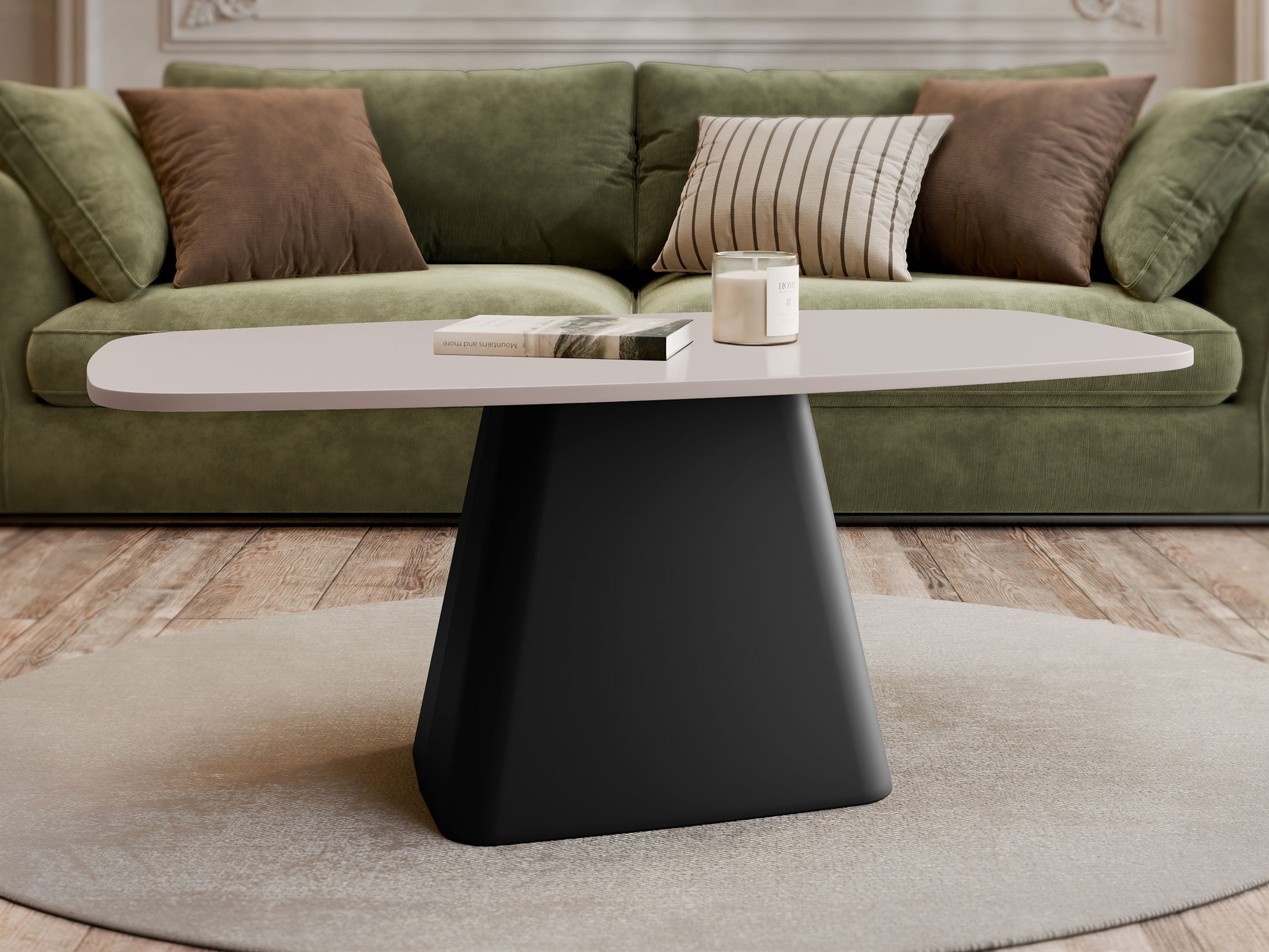 Coffee table Oswego 158 (Cashmere + Black)