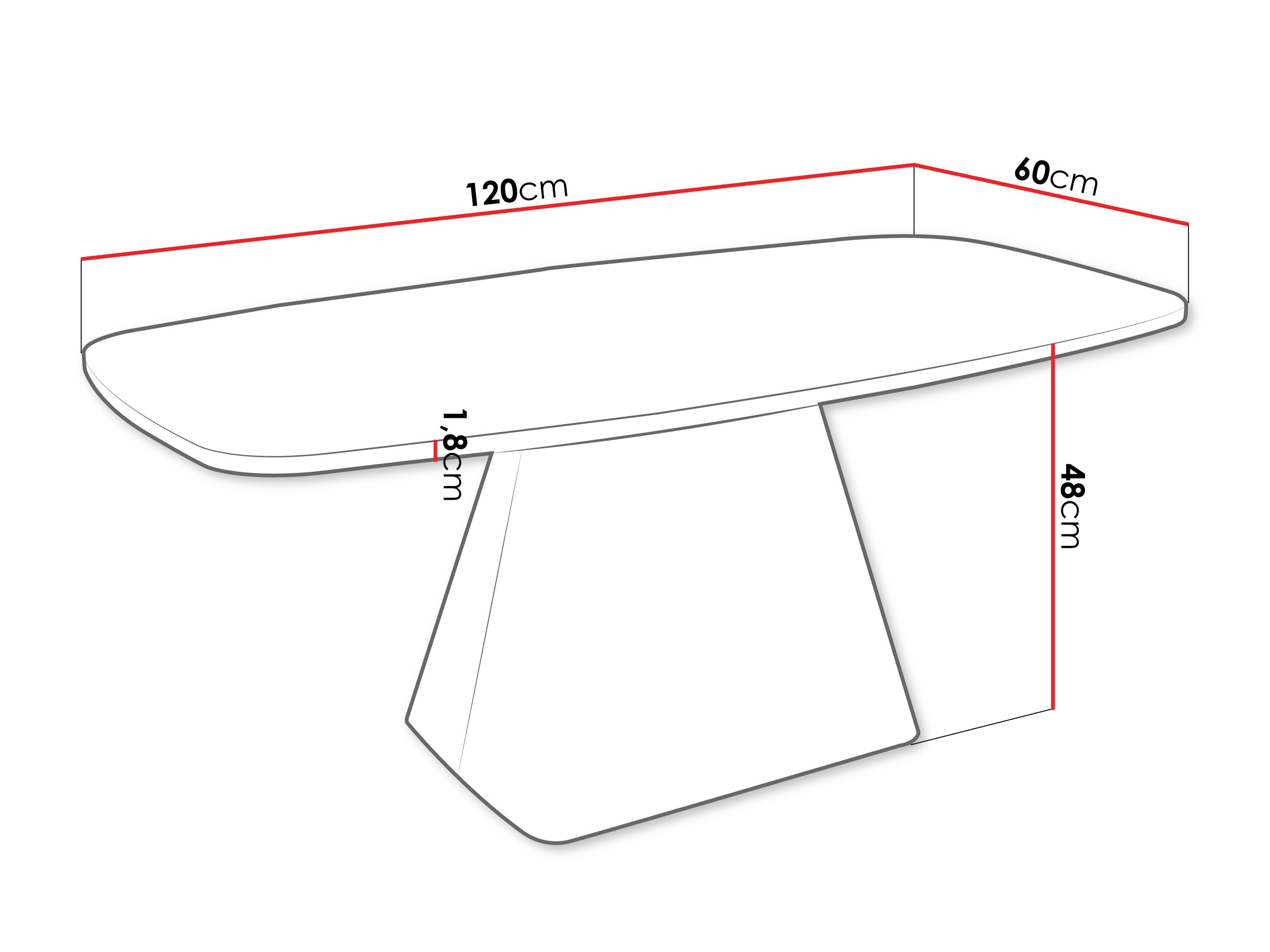 Coffee table Oswego 158 (Light wood + Cashmere)