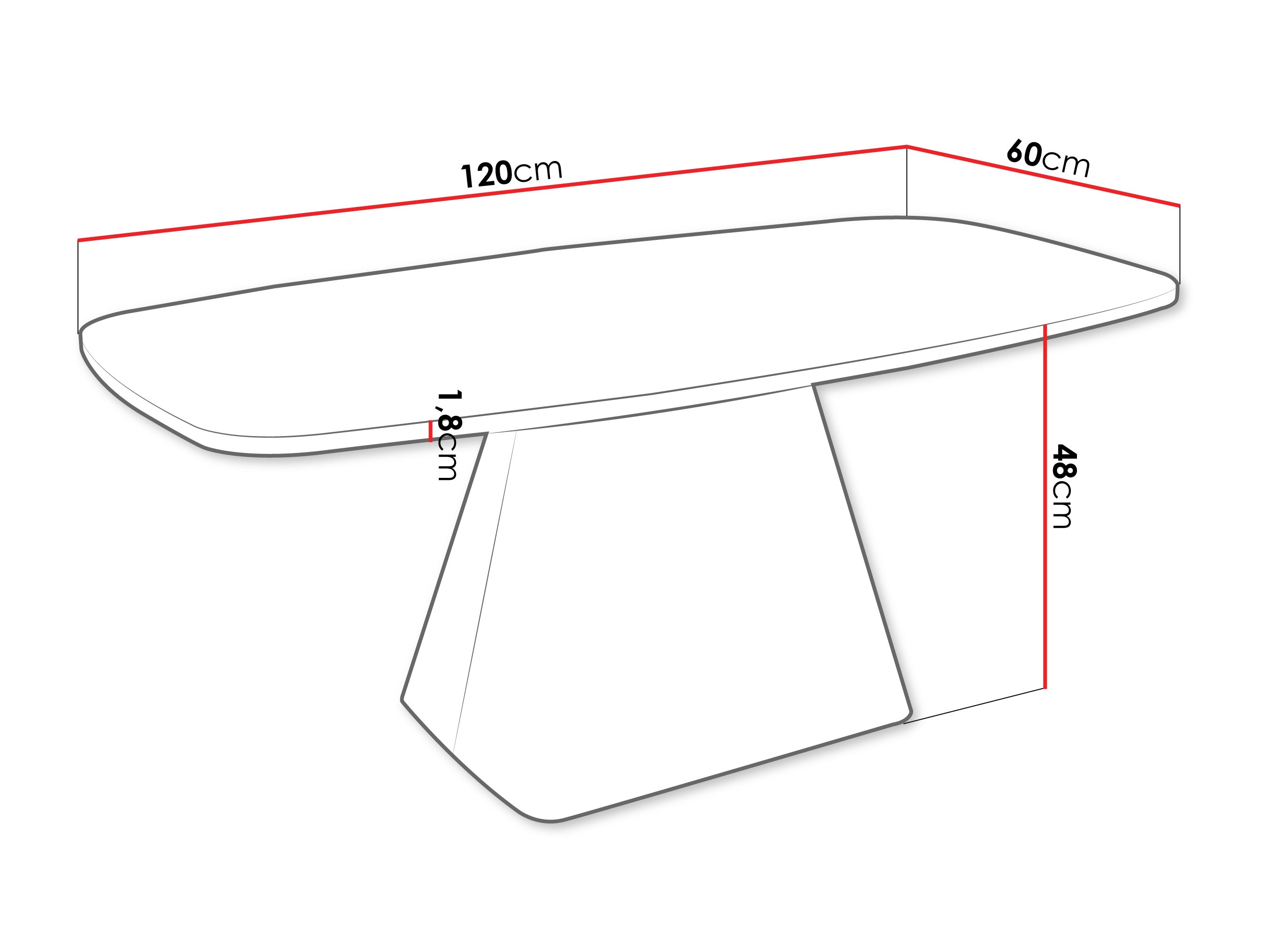 Coffee table Oswego 158 (White + Cashmere)