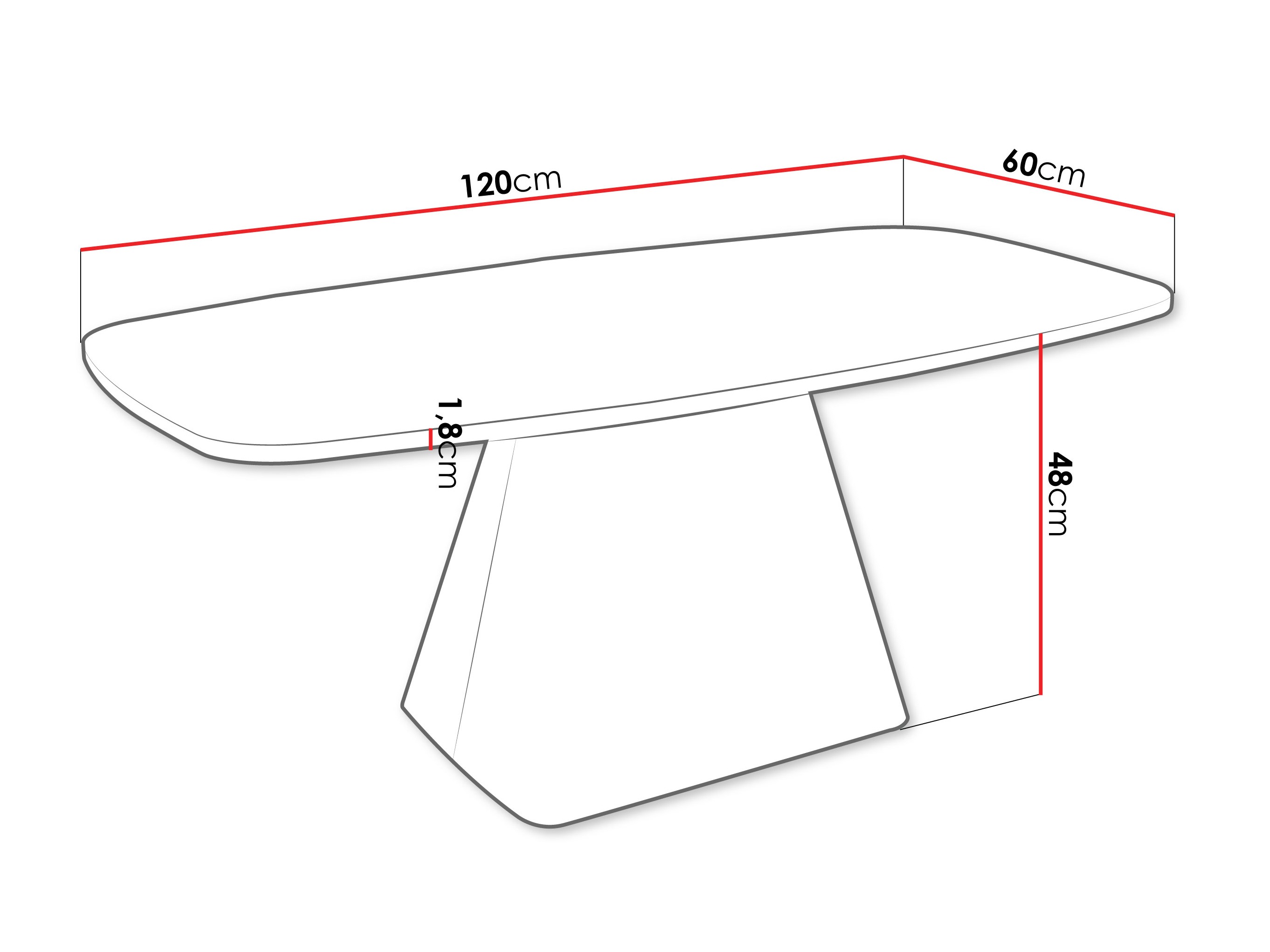 Coffee table Oswego 158 (White marble + Cashmere)