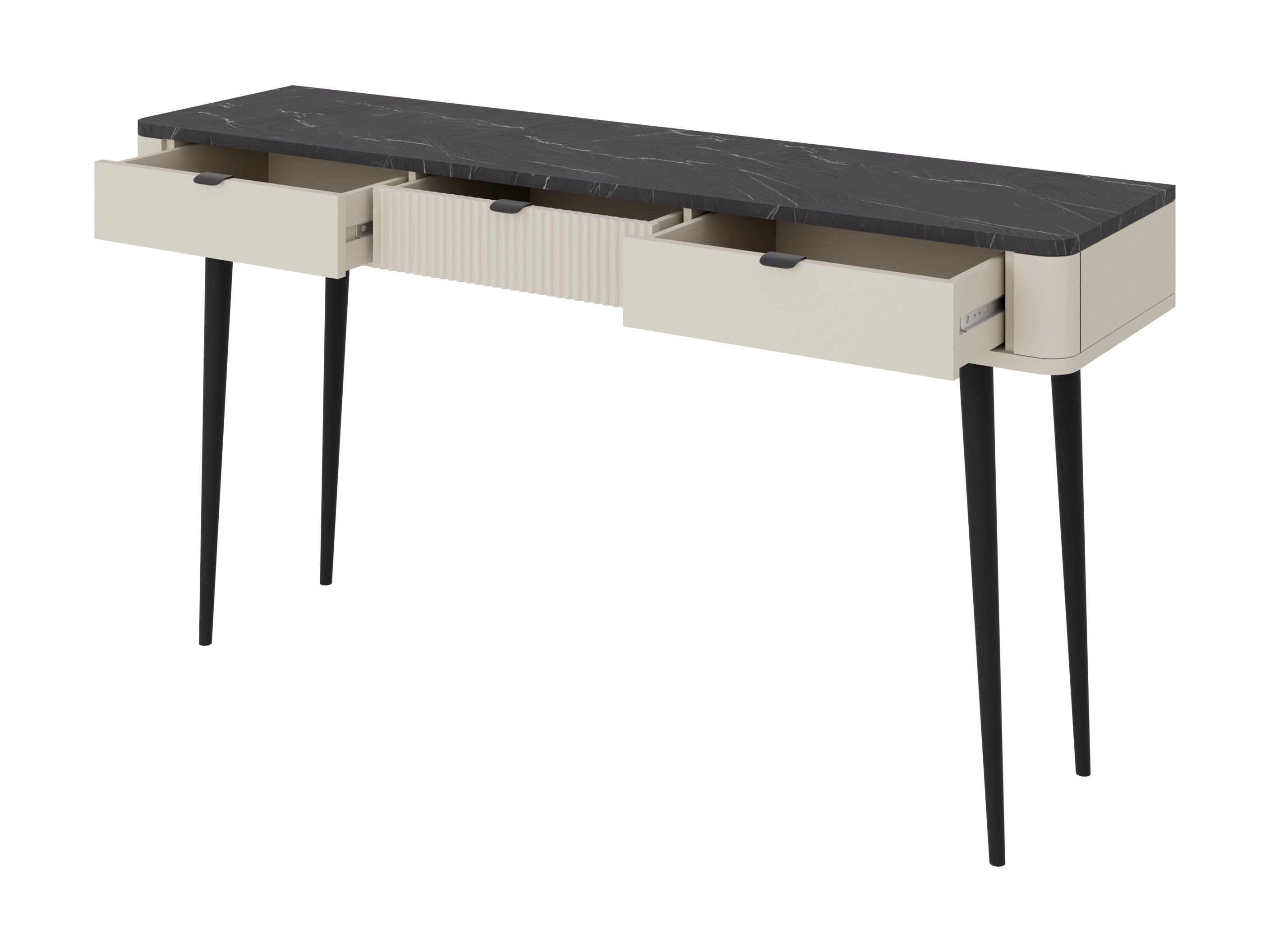 Desk Lufela 114 (Cashmere + Walnut)