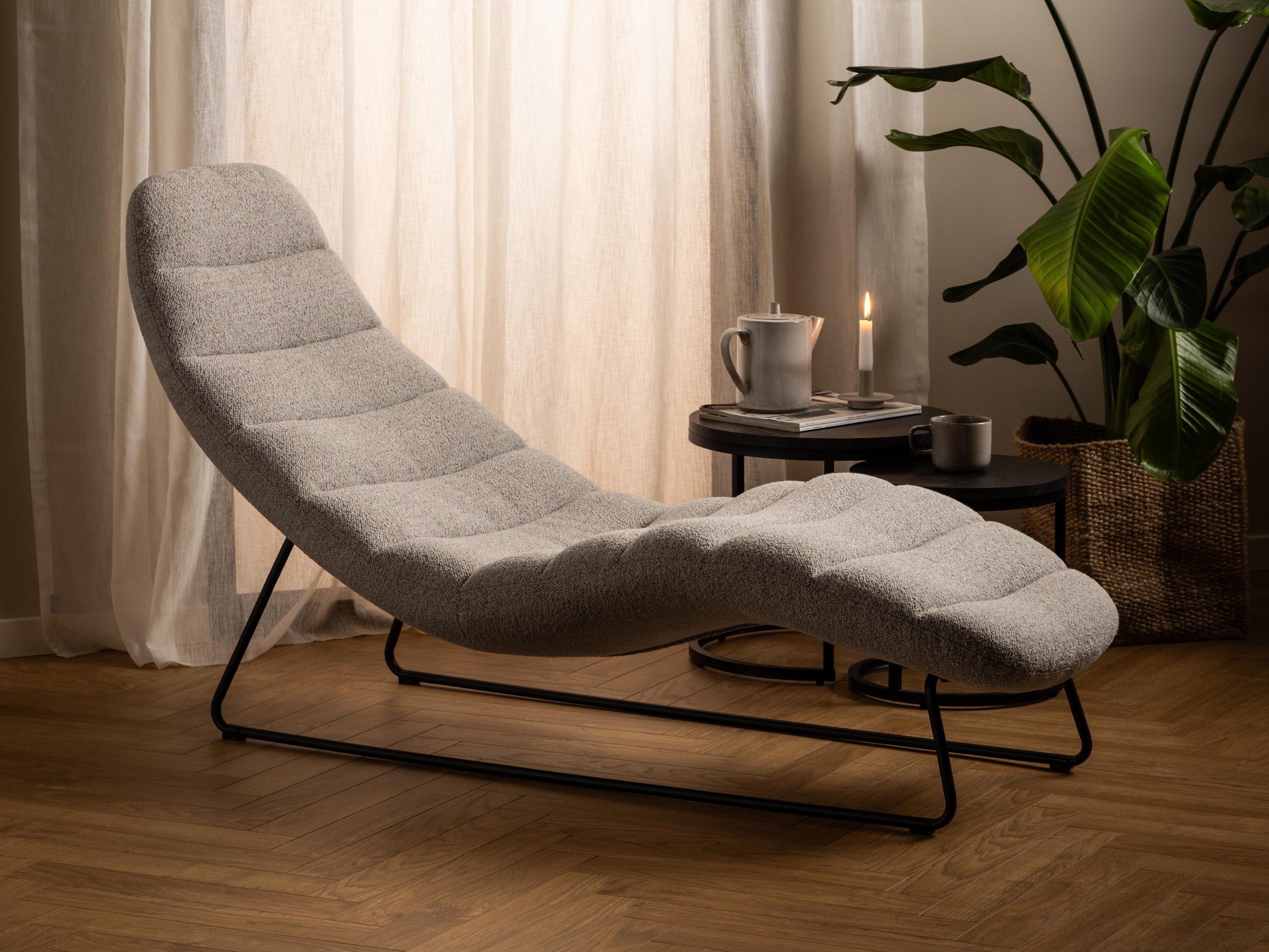 Chaise longue Norsica 844 (Beige)