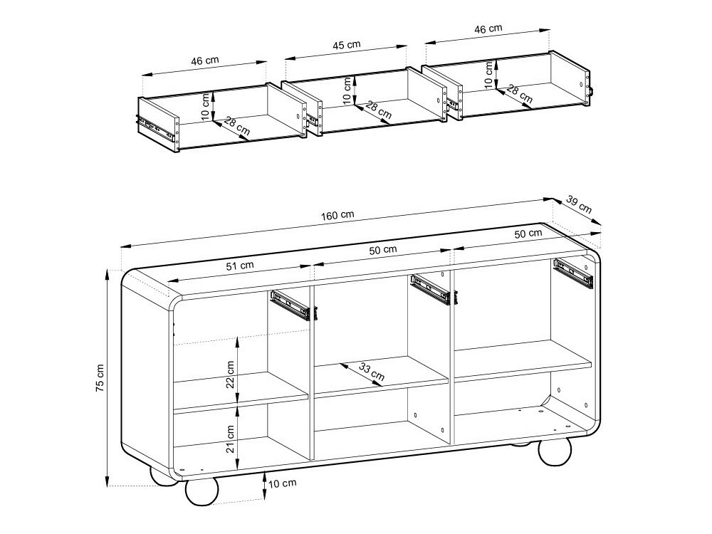 Chest of drawers Vendori 102