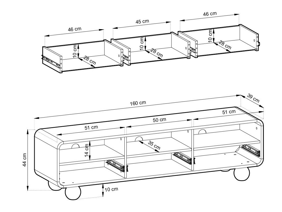 TV stand Vendori 100