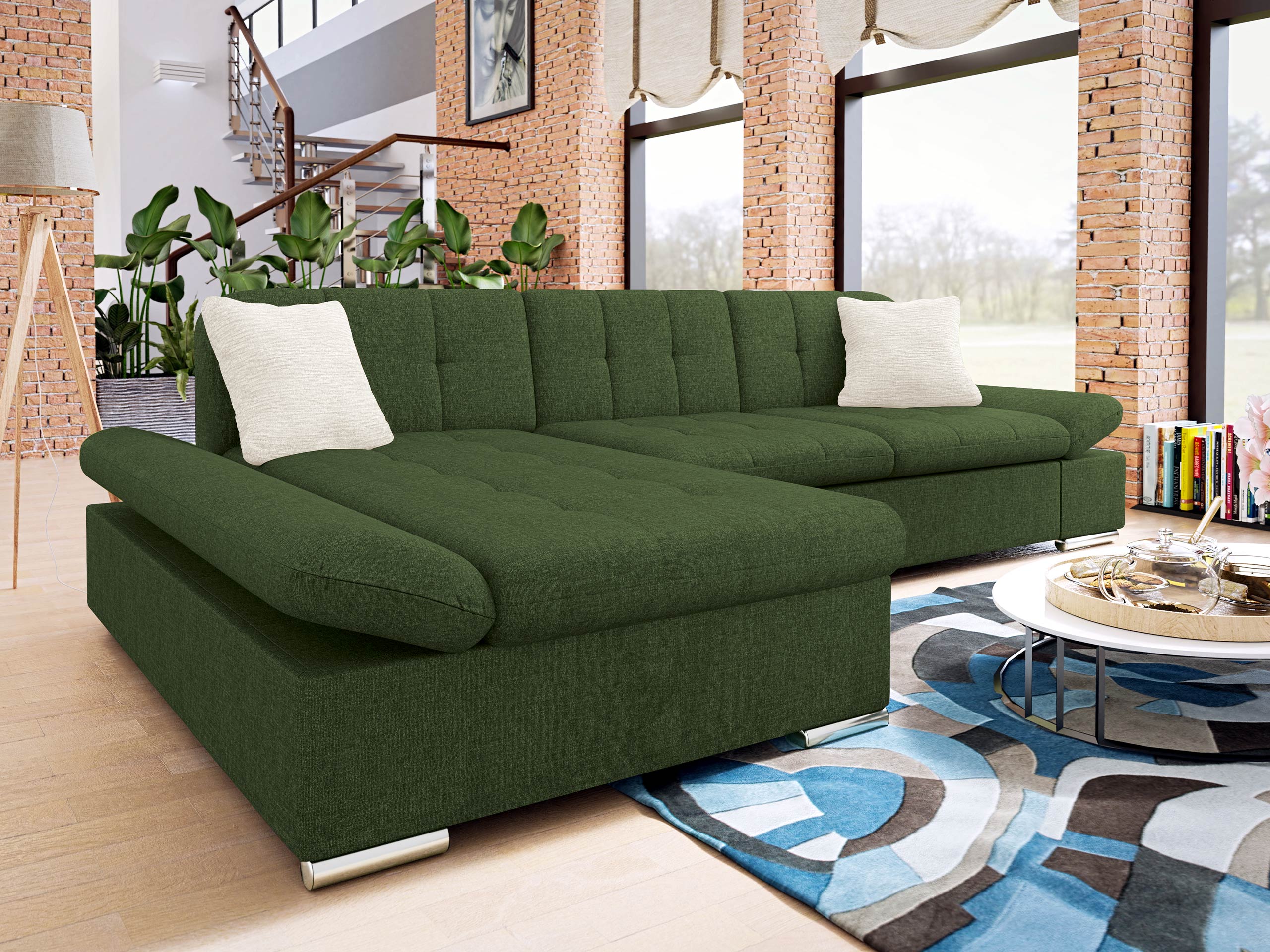 Corner sofa Comfivo Sanitas II (Maya 07 + Maya 02)