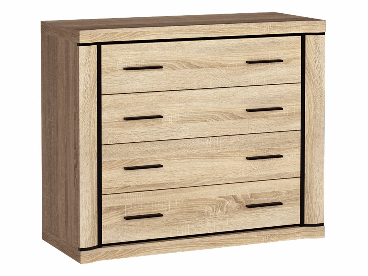 Chest of drawers Lorelie 101 (Sonoma oak)