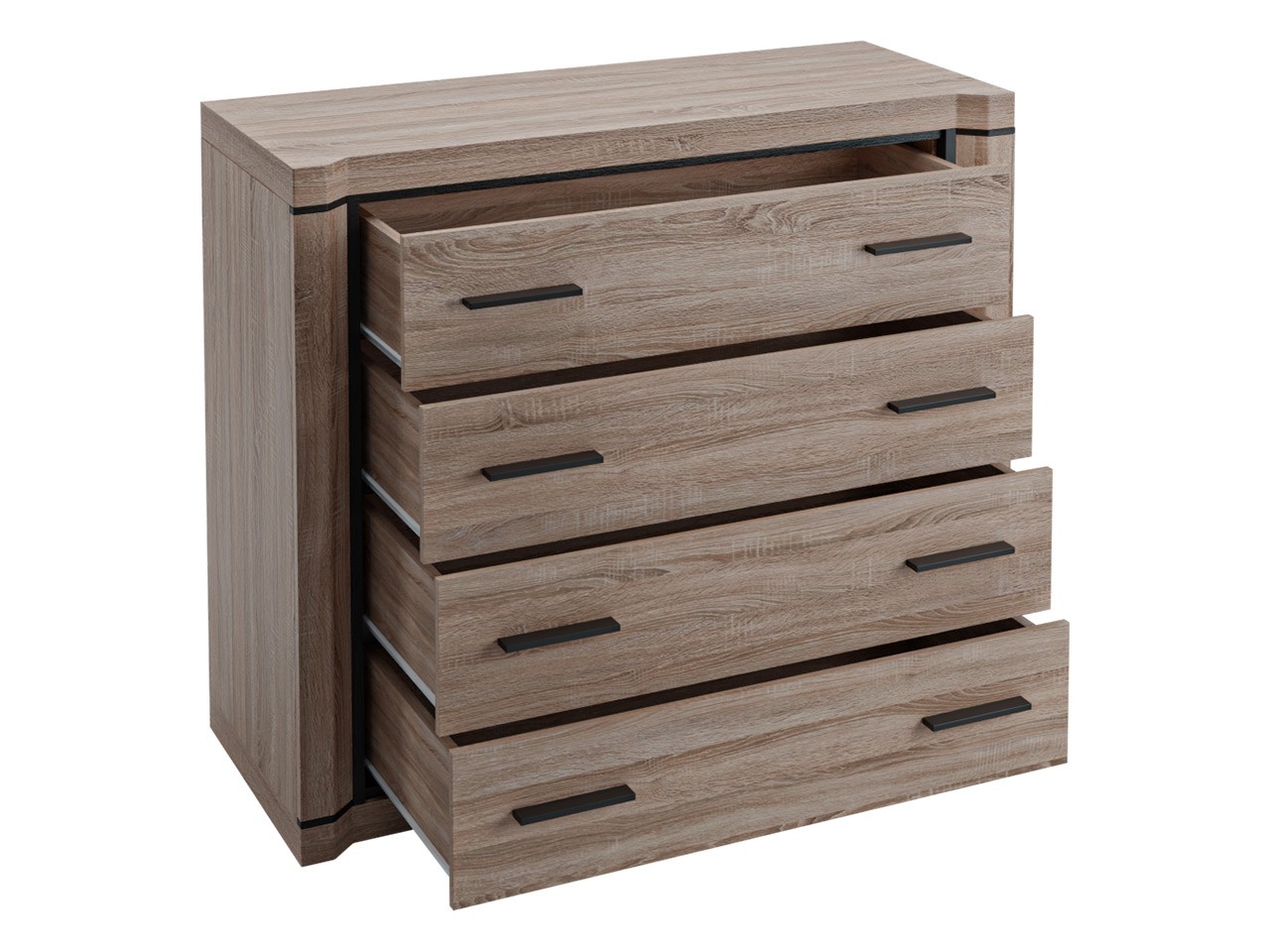 Chest of drawers Lorelie 101 (Sonoma oak)