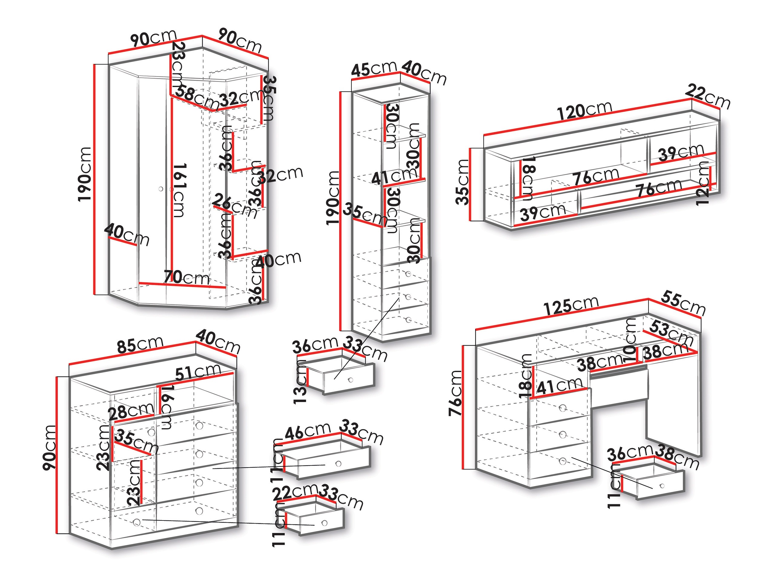 Furniture set Tesmonu 117