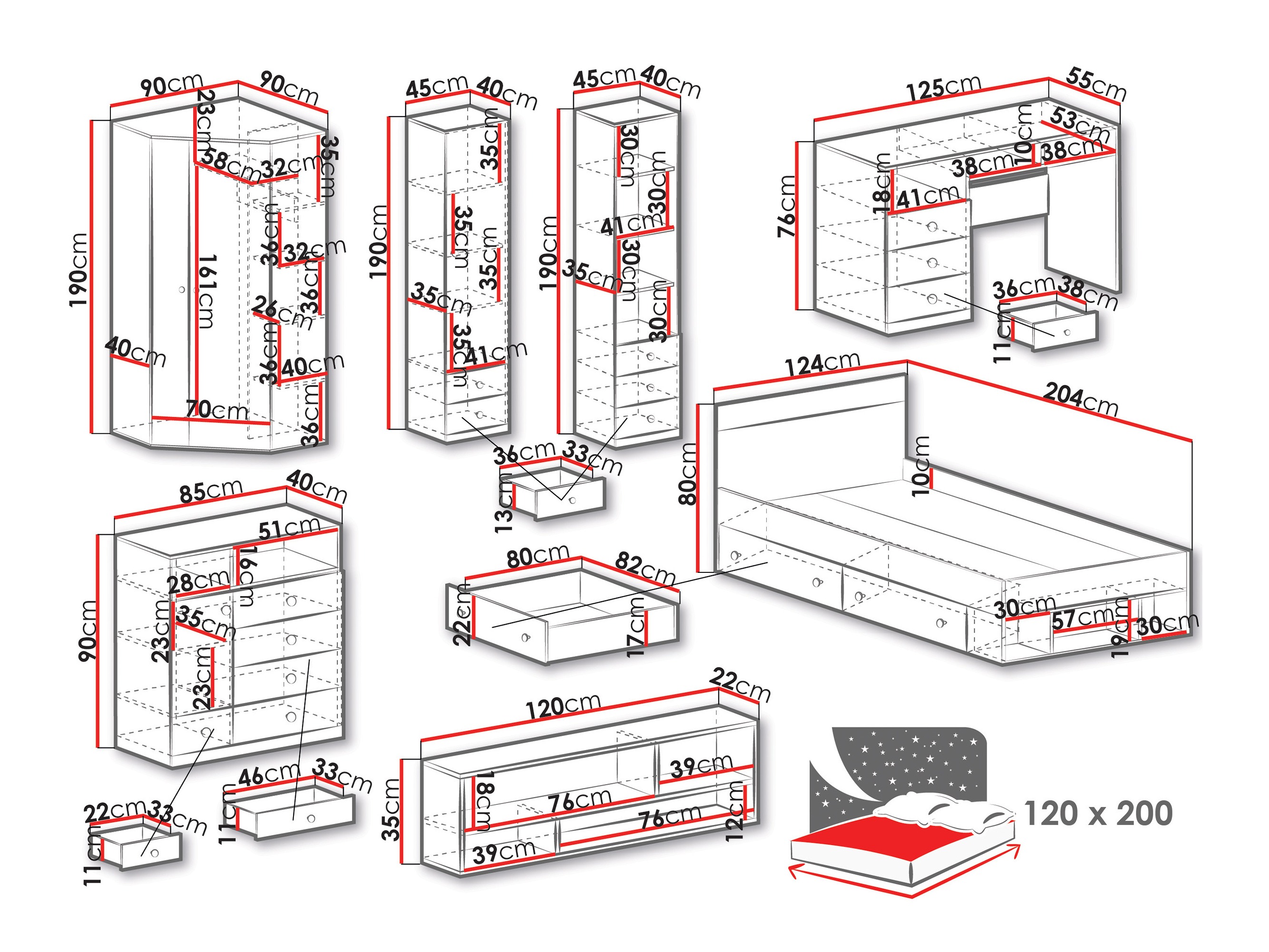 Furniture set Tesmonu 119