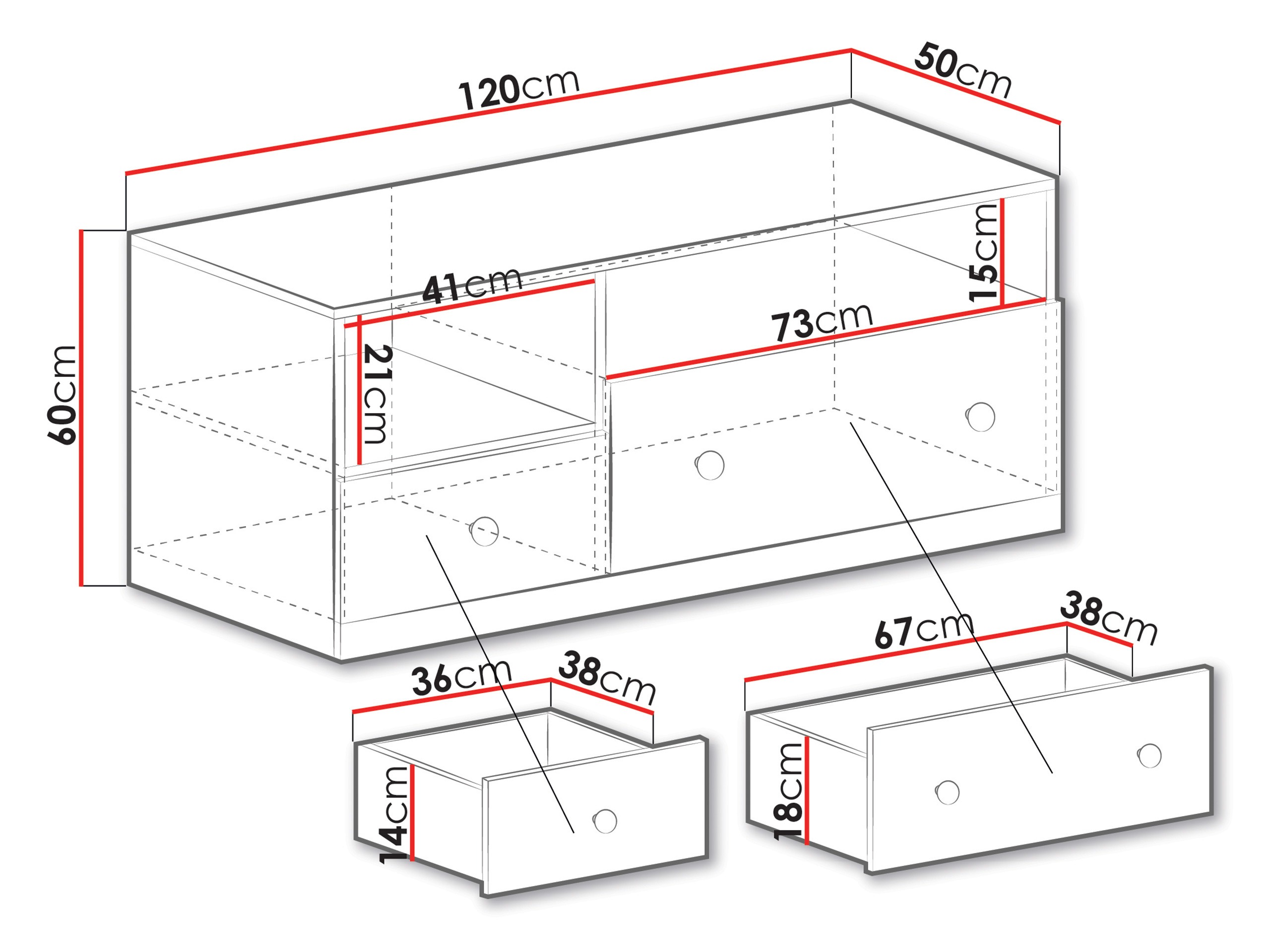 TV stand Tesmonu 110