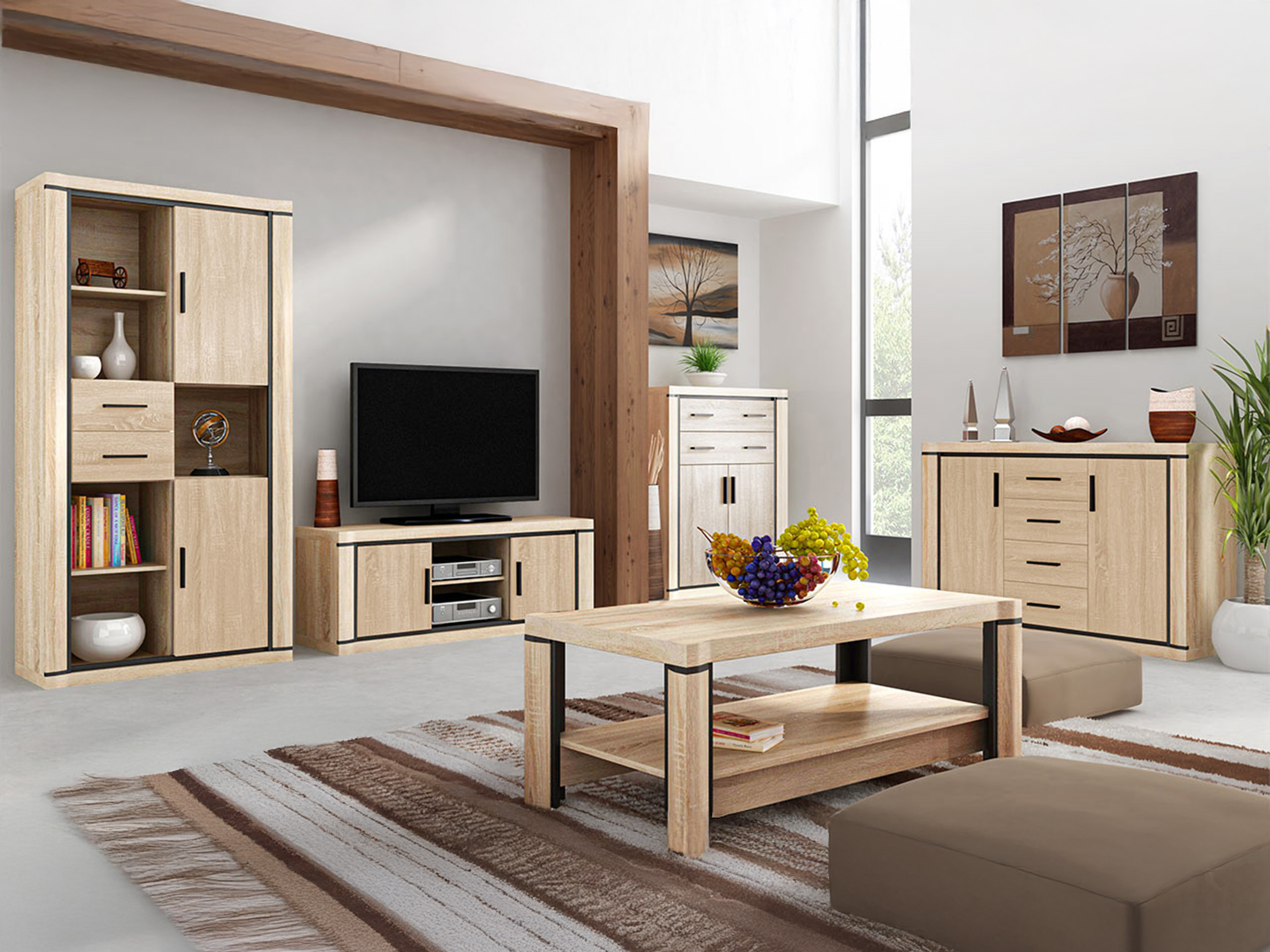 Bookcase Lorelie 120 (Sonoma oak)