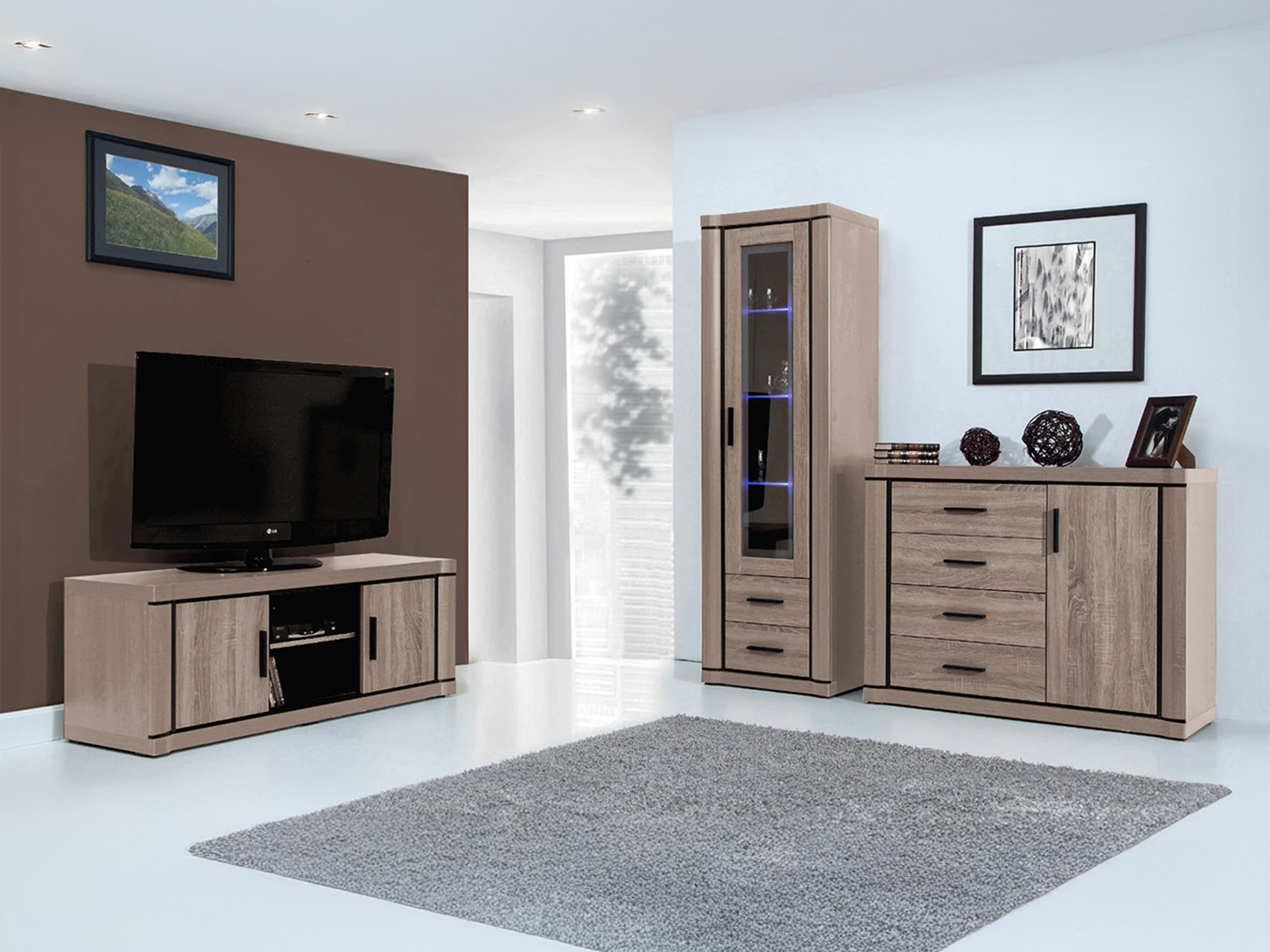 Chest of drawers Lorelie 102 (Trufel oak)