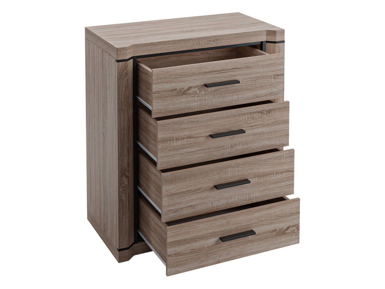 Chest of drawers Lorelie 103 (Sonoma oak)