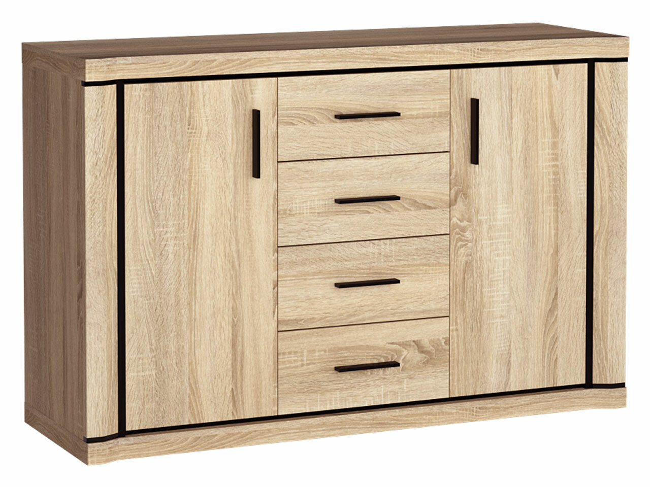 Chest of drawers Lorelie 104 (Sonoma oak)