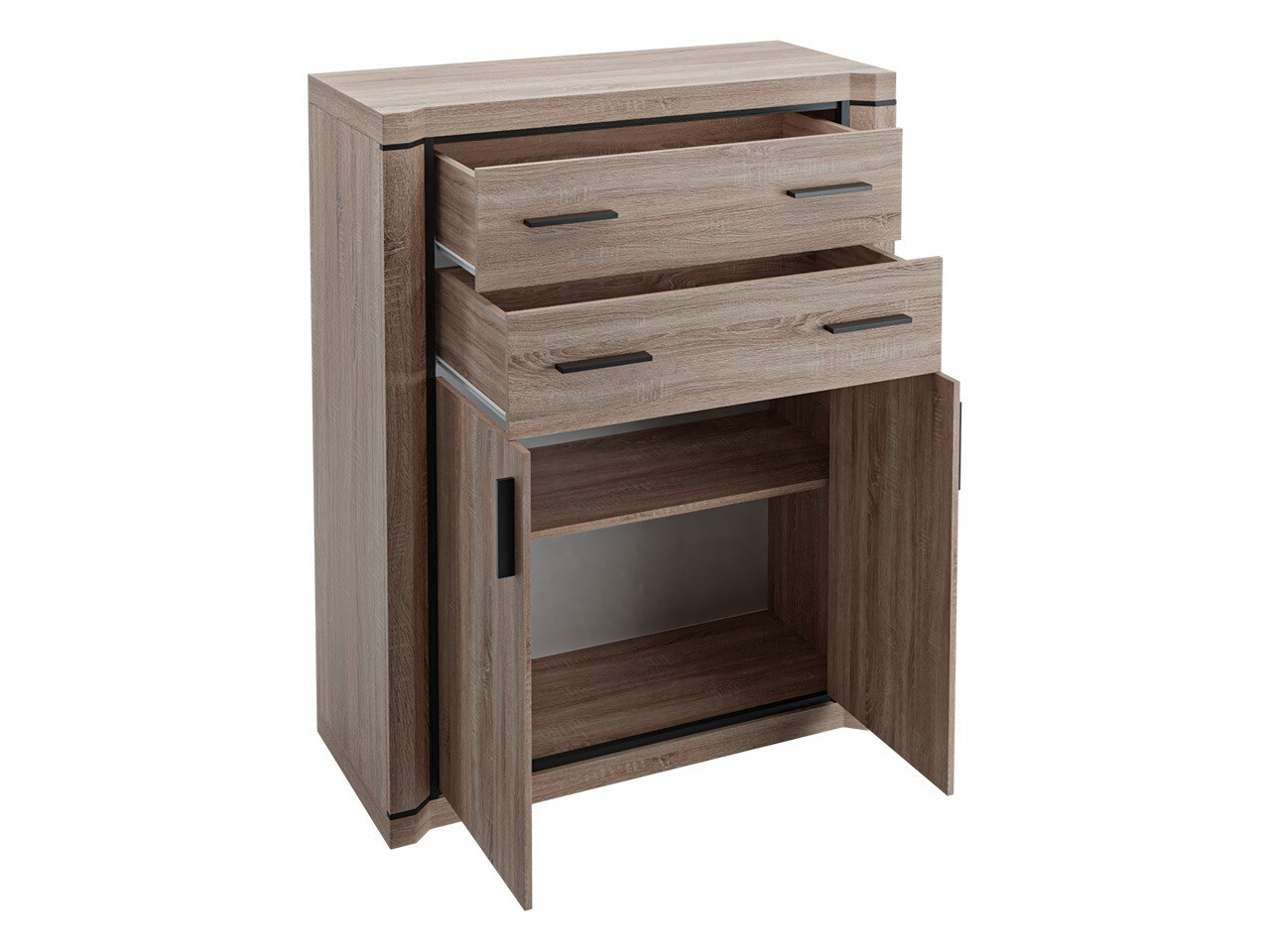 Chest of drawers Lorelie 105 (Trufel oak)