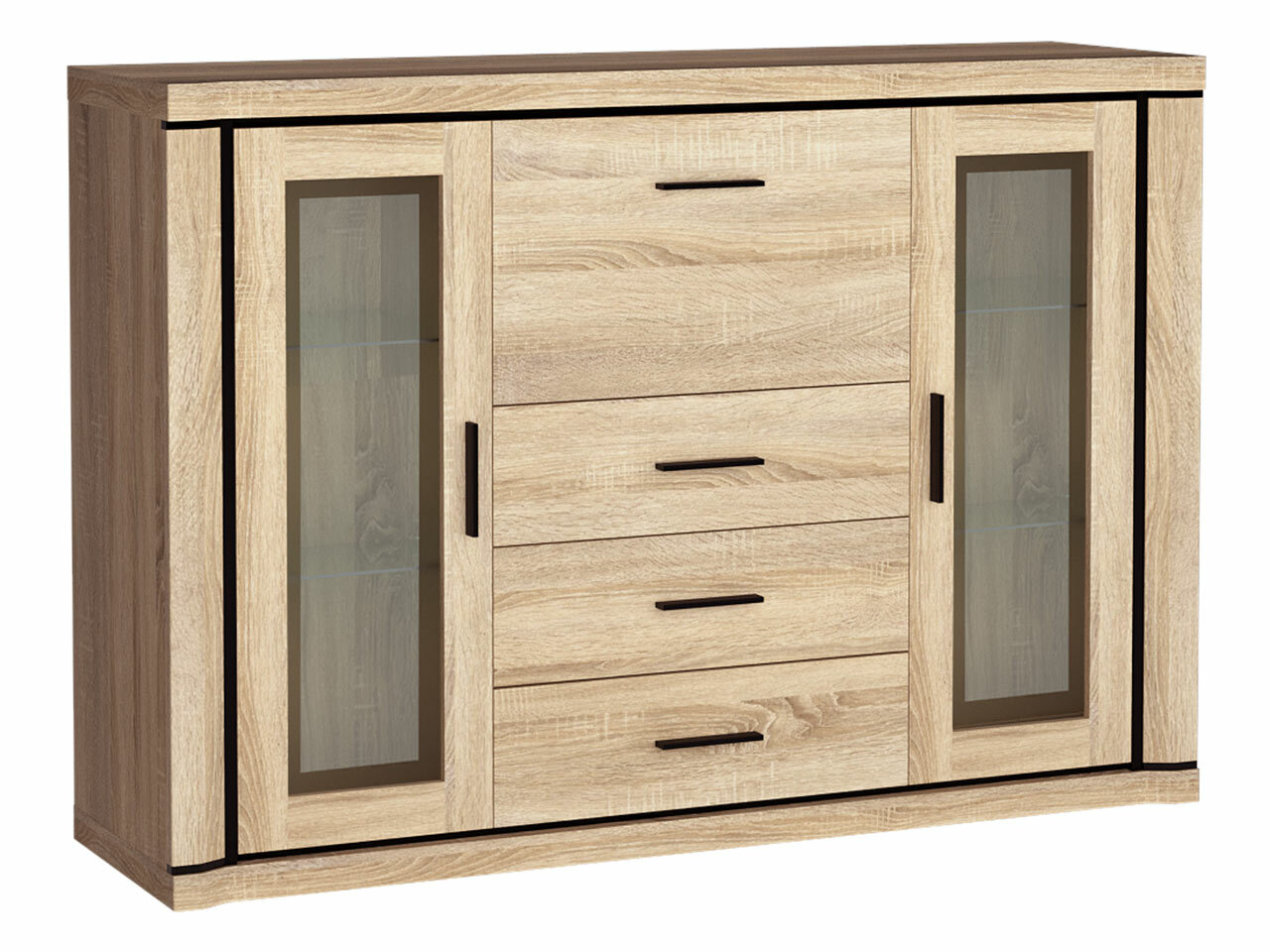 Chest of drawers Lorelie 106 (Sonoma oak)