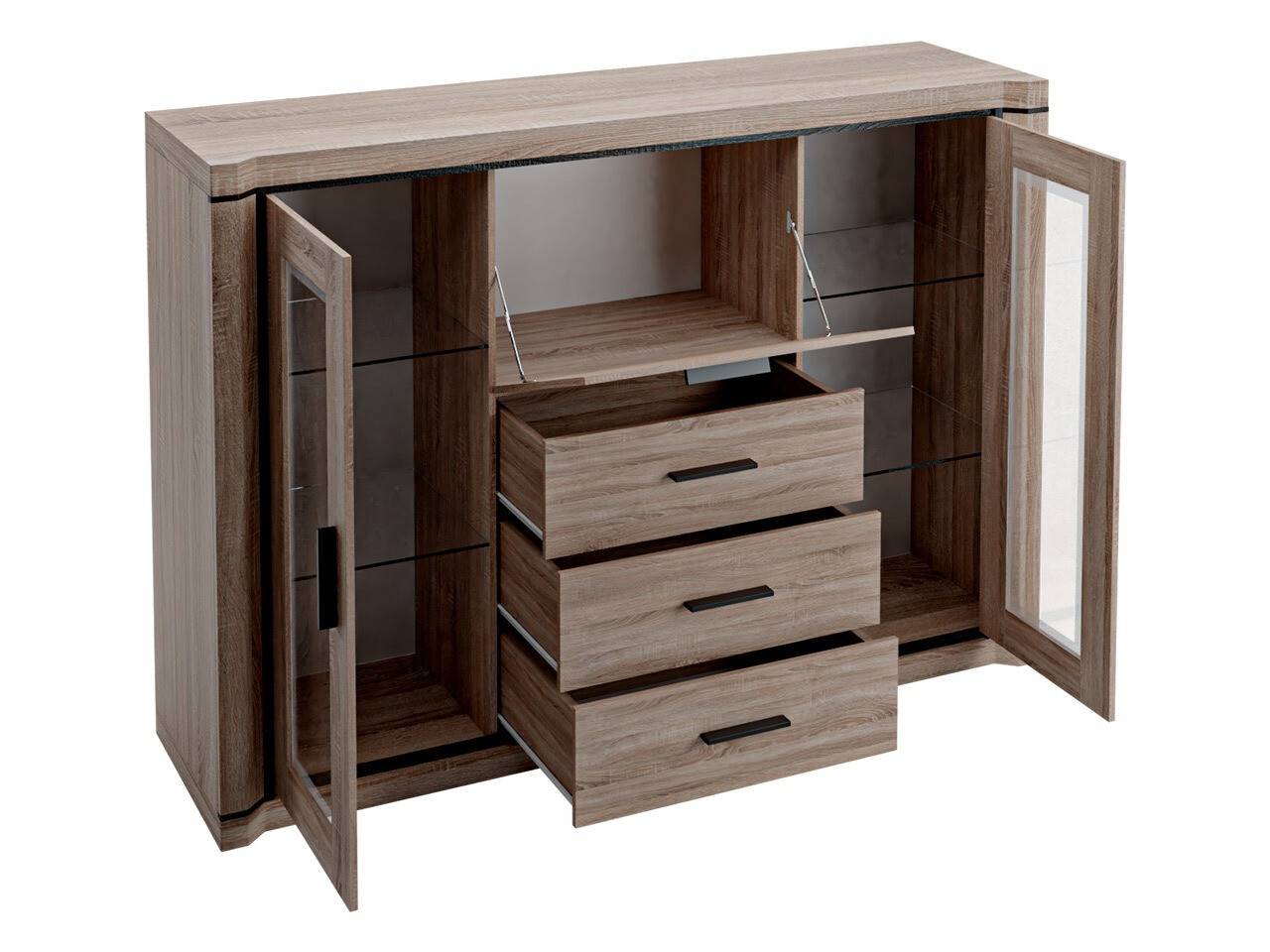 Chest of drawers Lorelie 106 (Trufel oak)