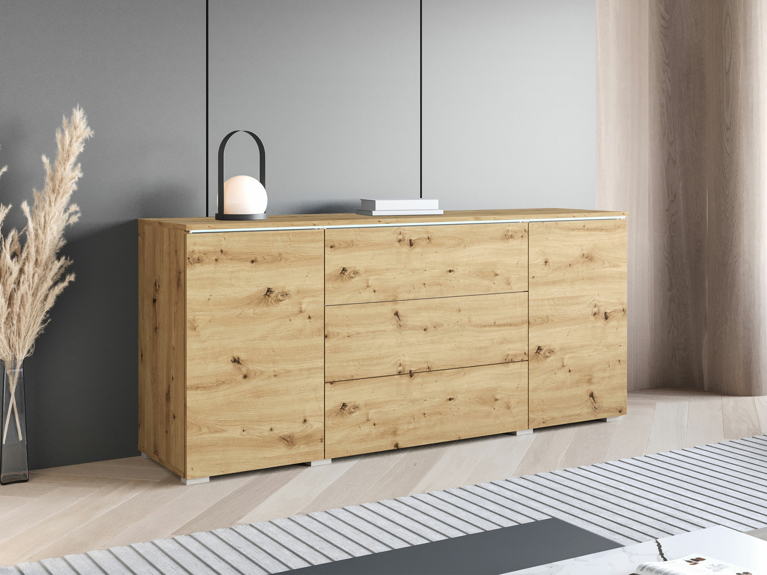 Chest of drawers Mirfivo 102 (Artisan oak)