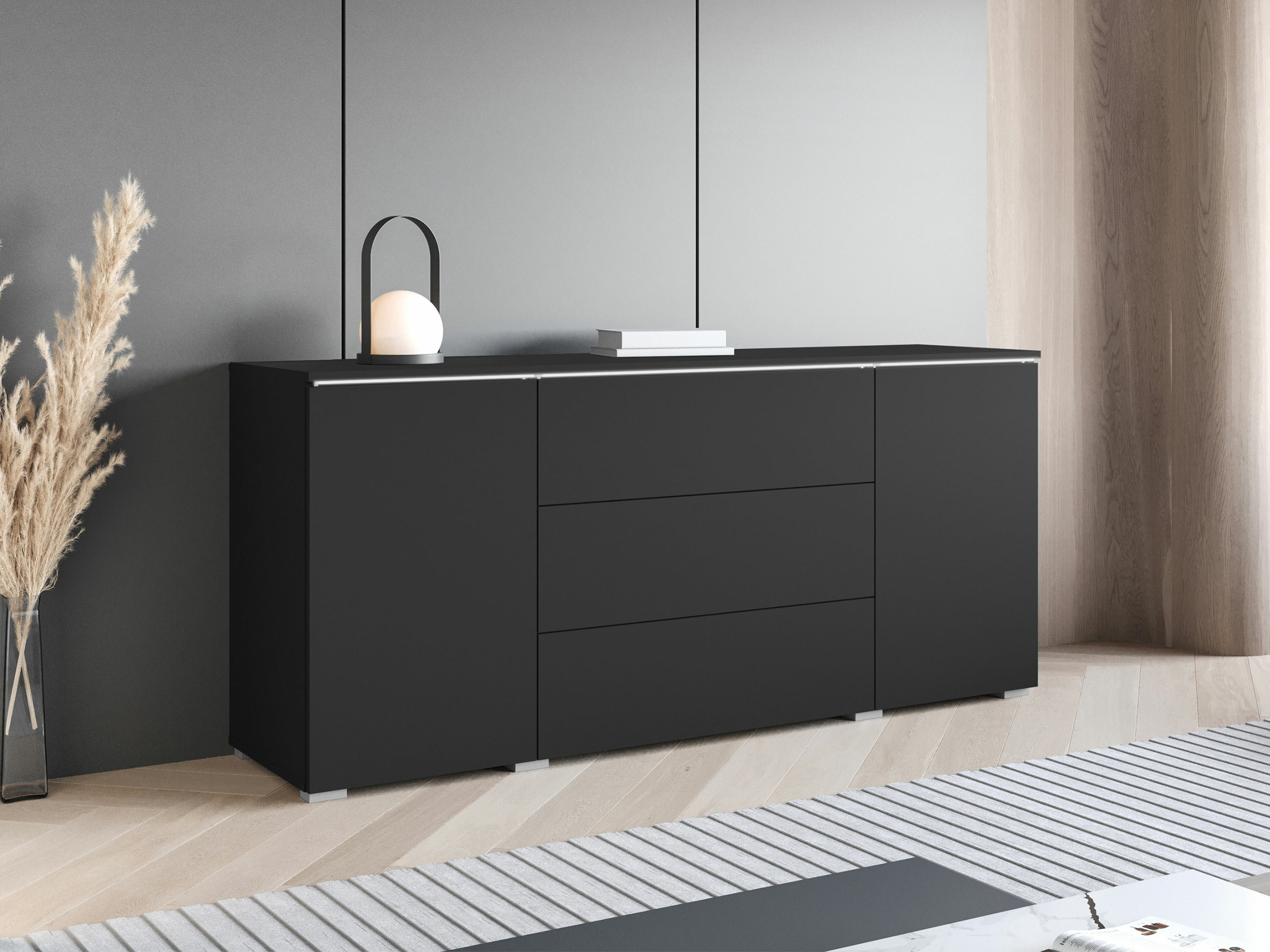 Chest of drawers Mirfivo 102 (Graphite)