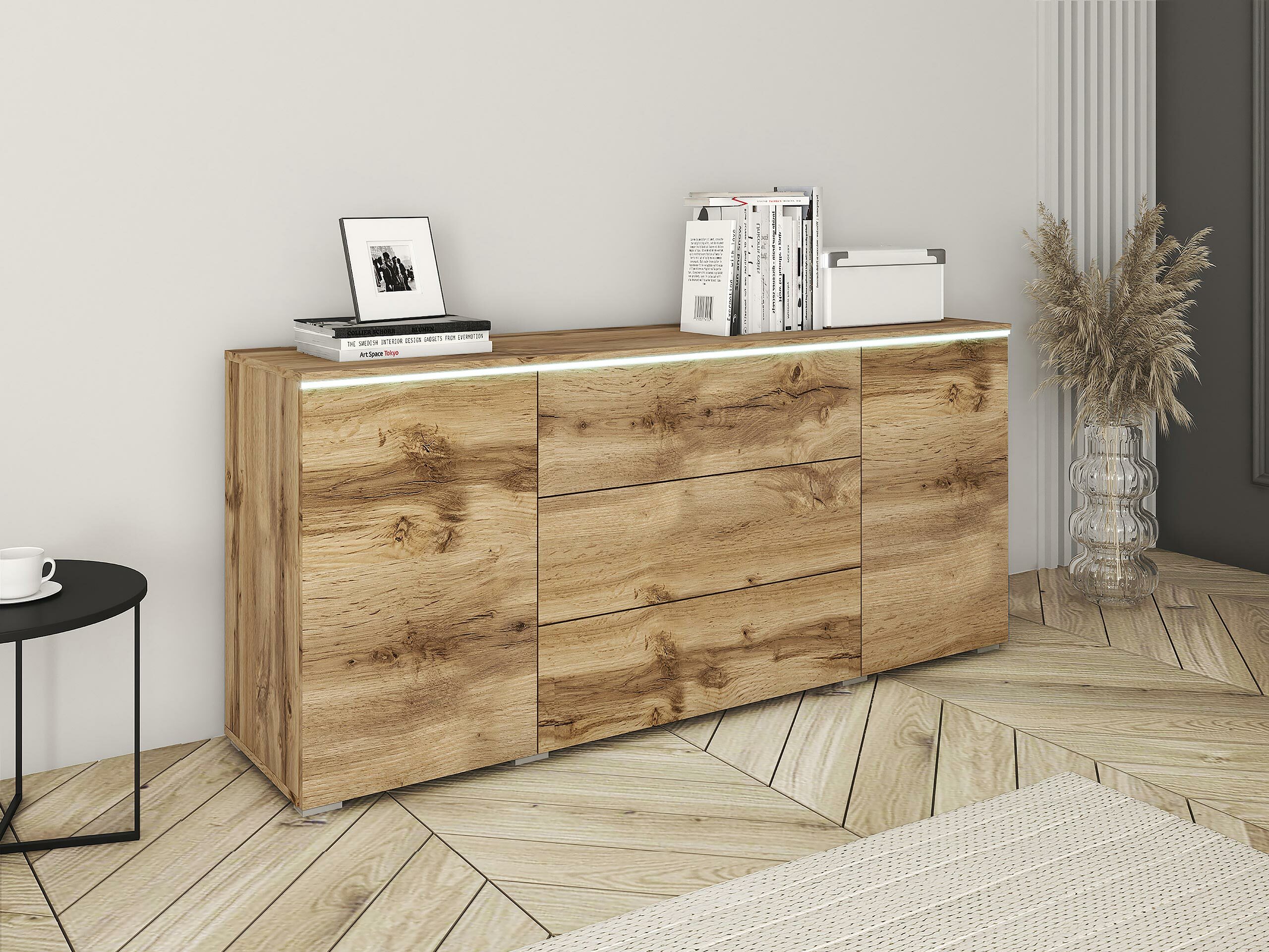 Chest of drawers Mirfivo 102 (Wotan Oak)
