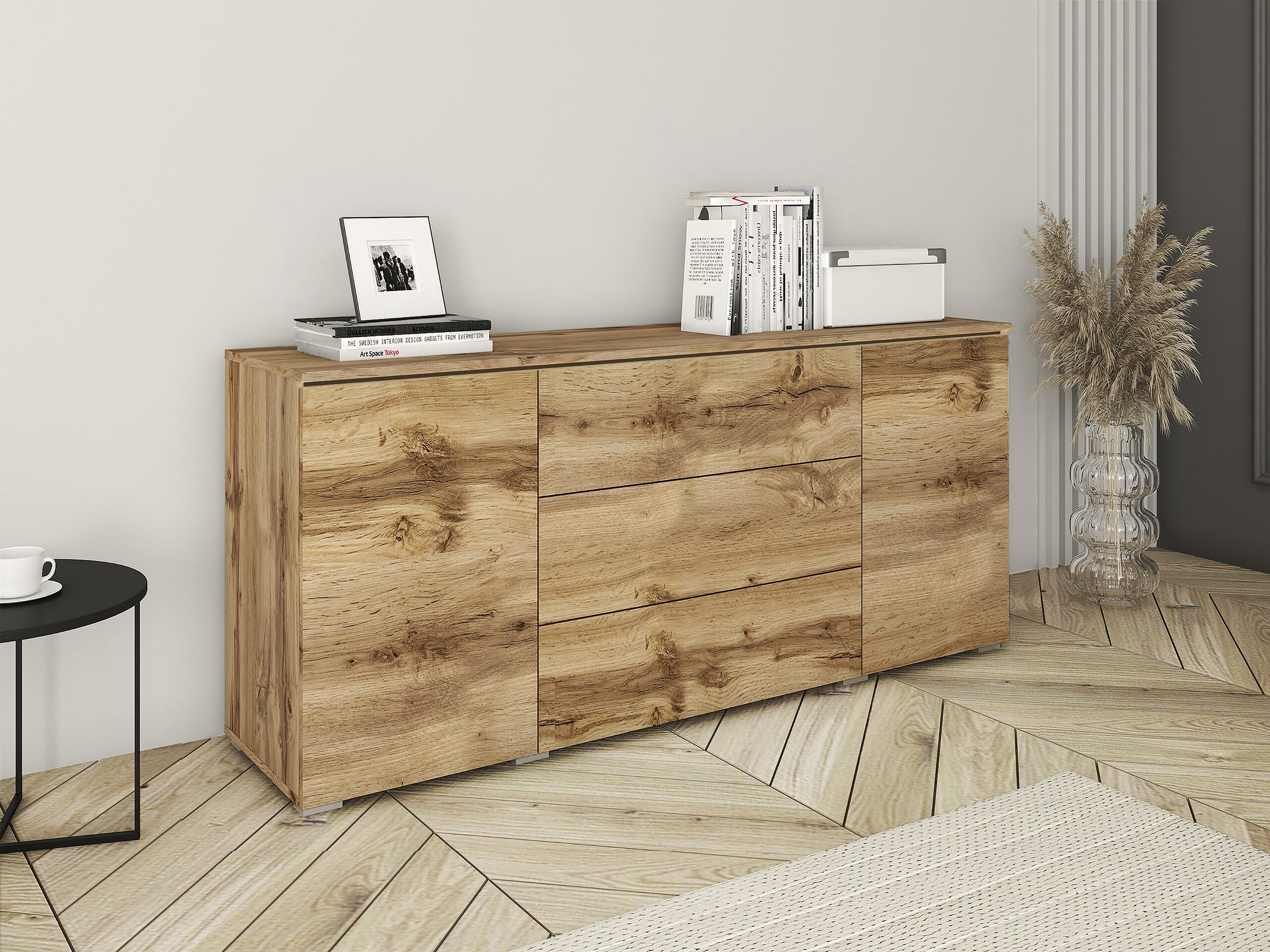 Chest of drawers Mirfivo 102 (Wotan Oak)