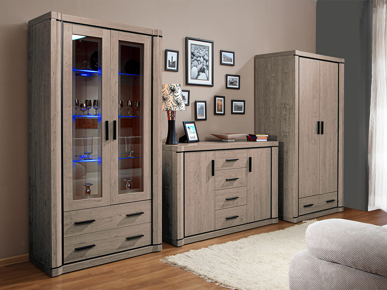 Living room set Lorelie 125 (Trufel oak)