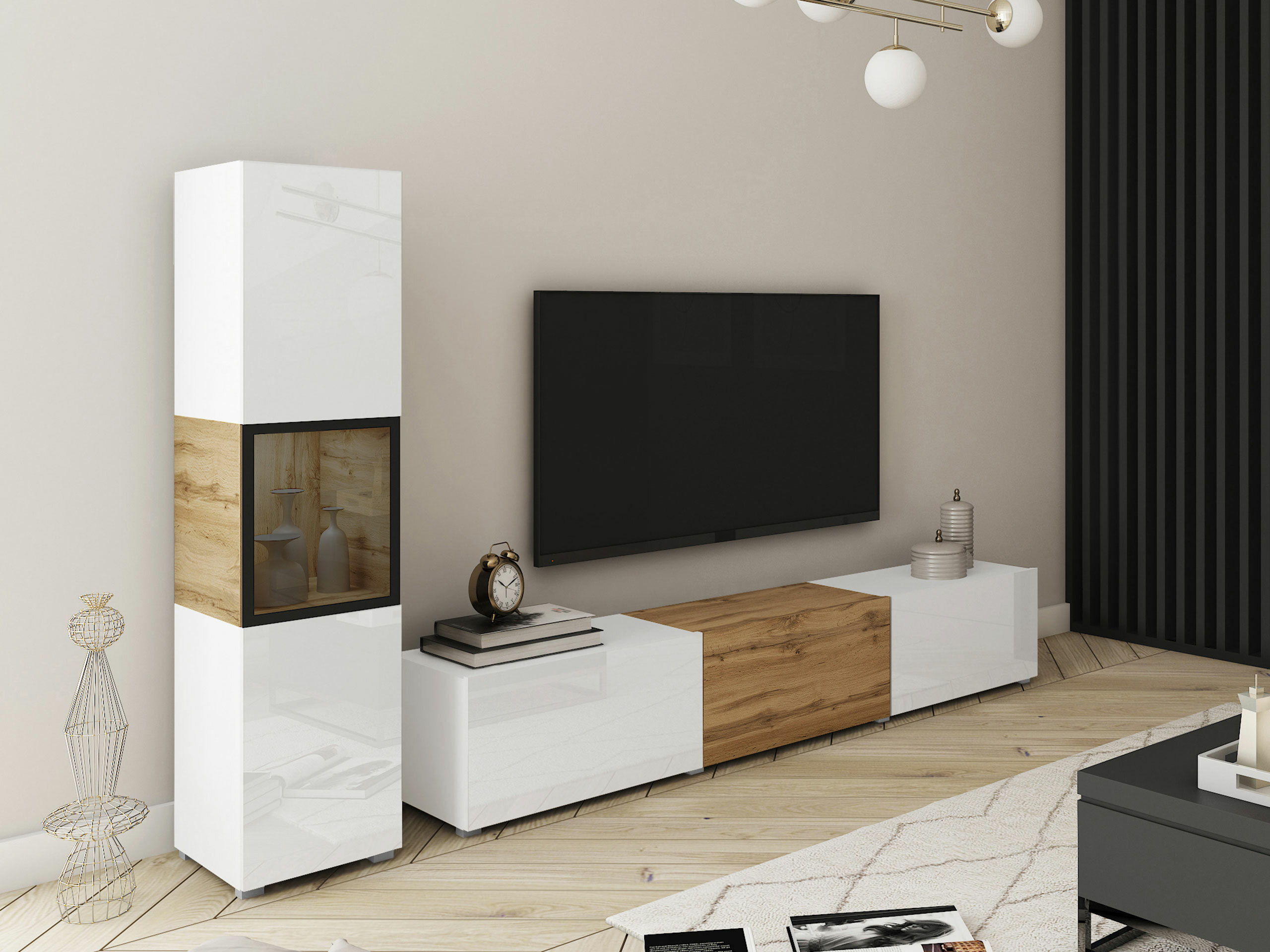 Living room set Sarasota 192 (White + Wotan Oak)