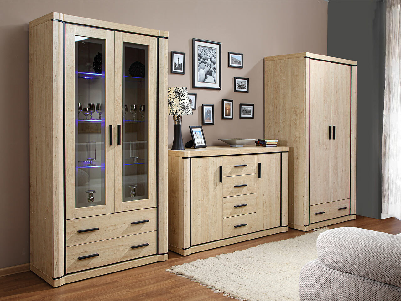 Wardrobe Lorelie 118 (Sonoma oak)