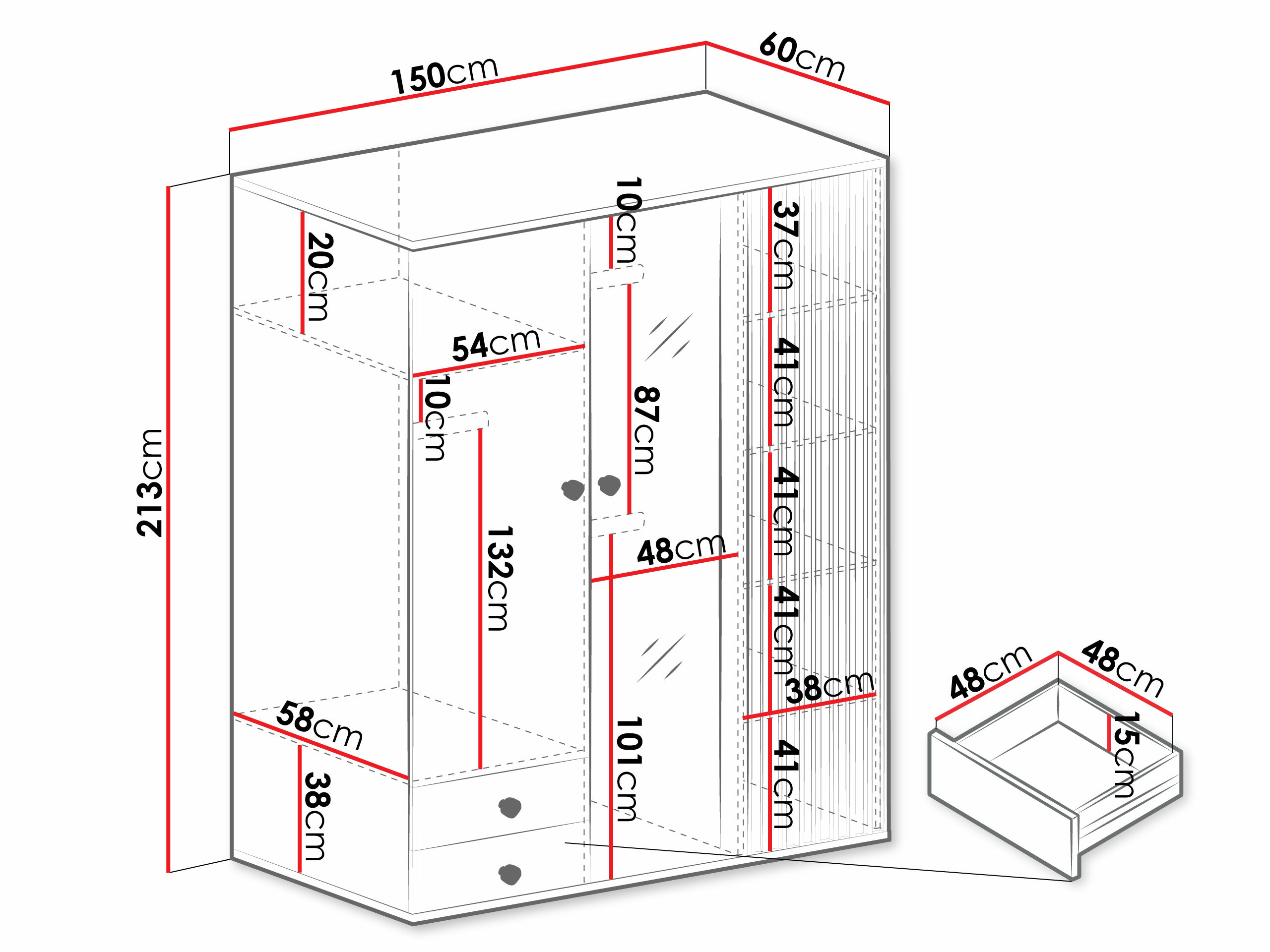 Wardrobe Venmava 115