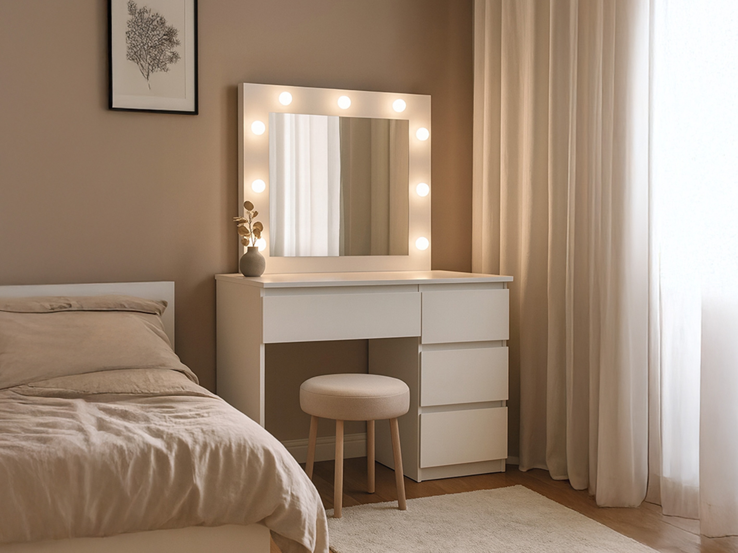 Dressing table Murrieta 194 (White)