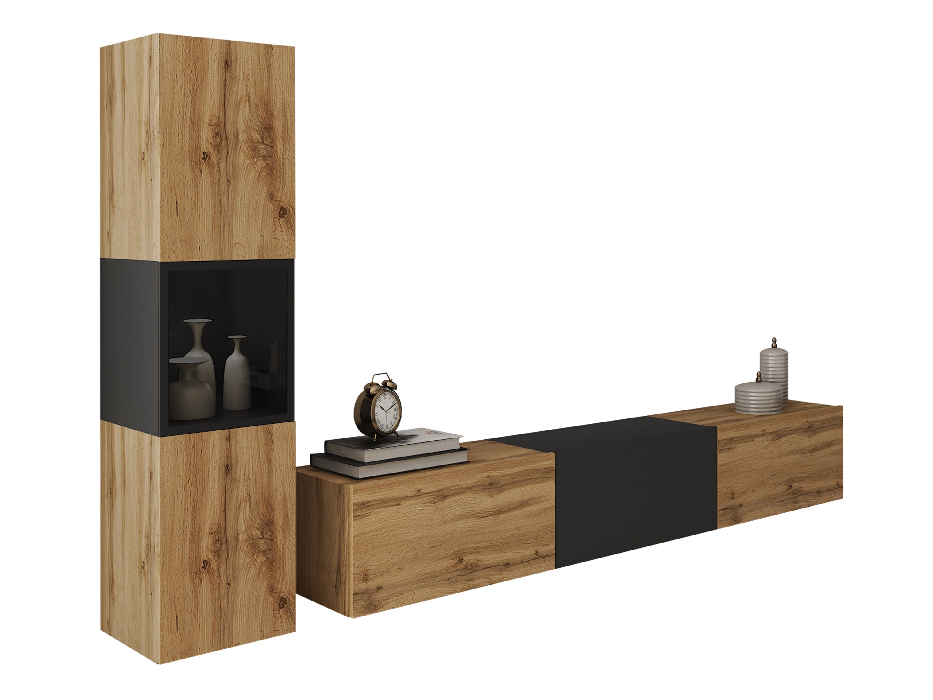 Living room set Sarasota 192 (Wotan Oak + Graphite)