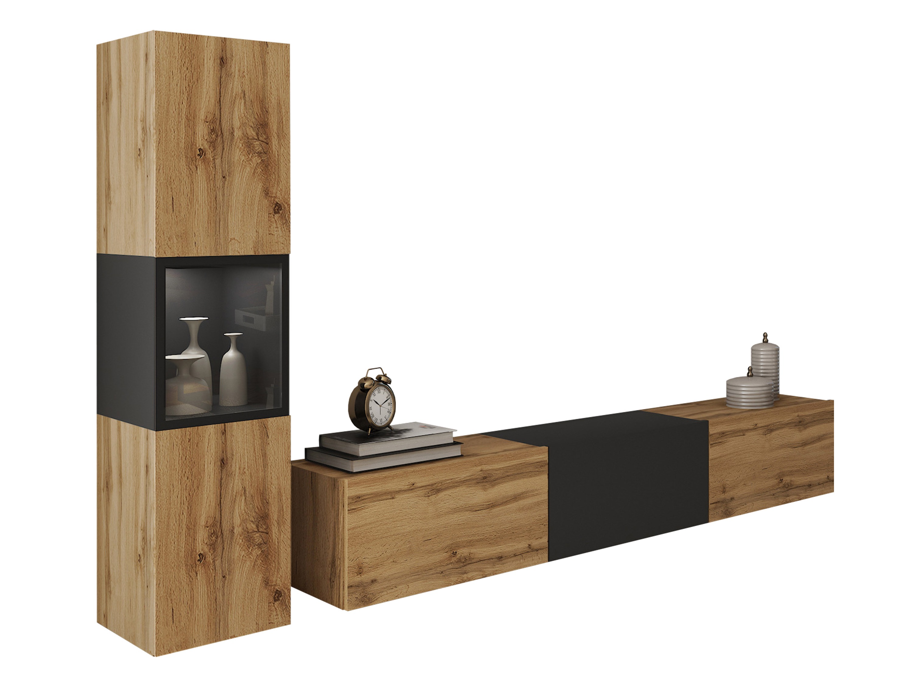 Living room set Sarasota 192 (Wotan Oak + Graphite)