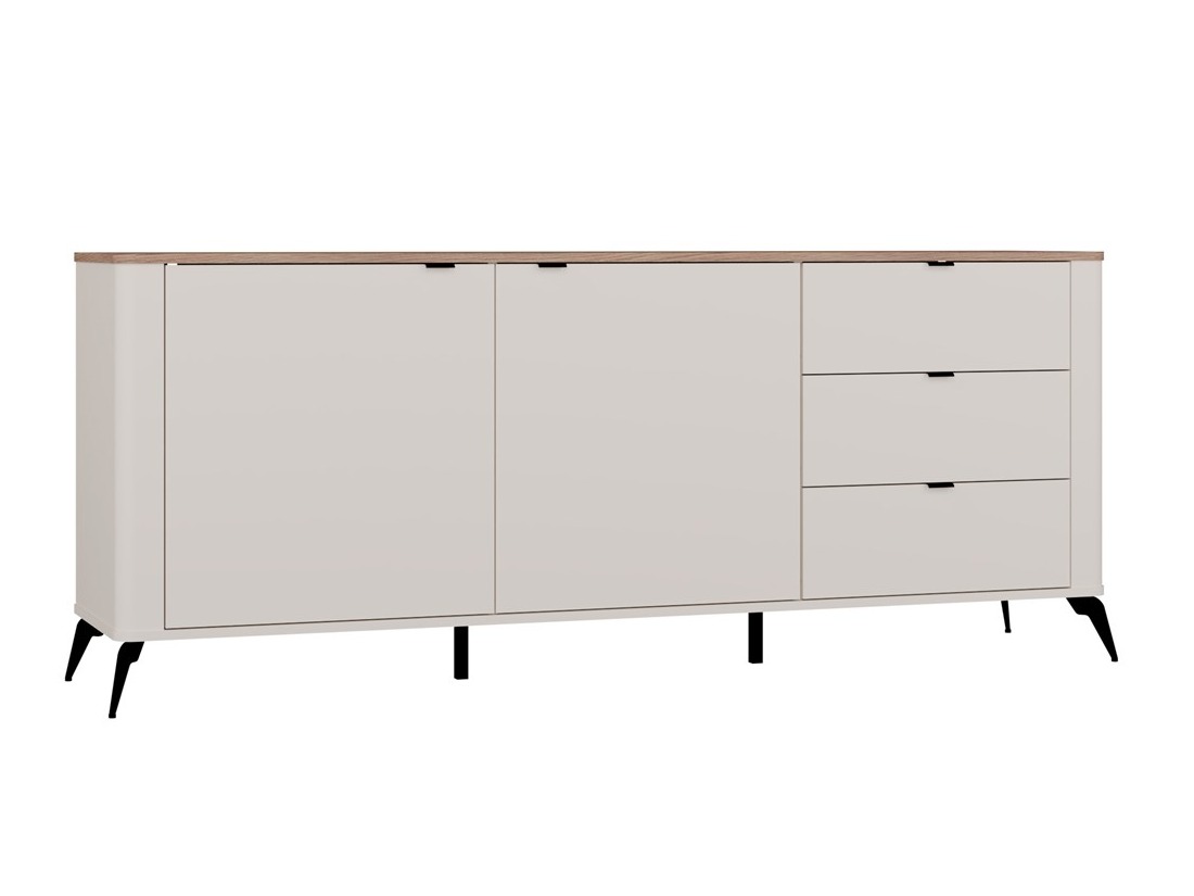 Chest of drawers Soavie 106 (Cashmere + Oak)