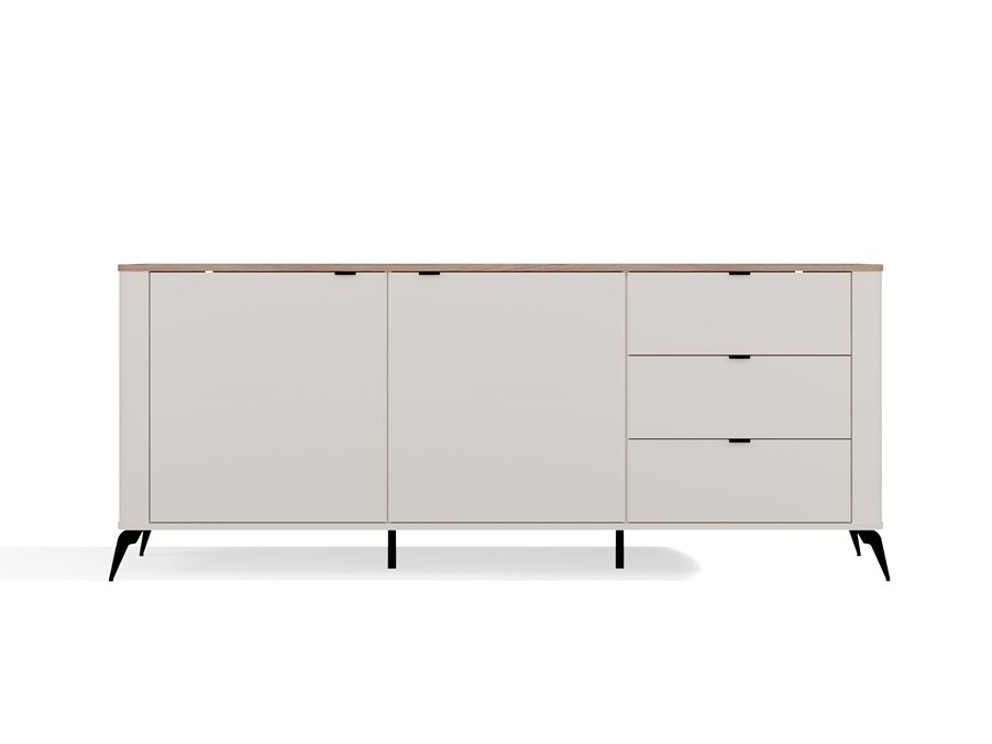 Chest of drawers Soavie 106 (Cashmere + Oak)