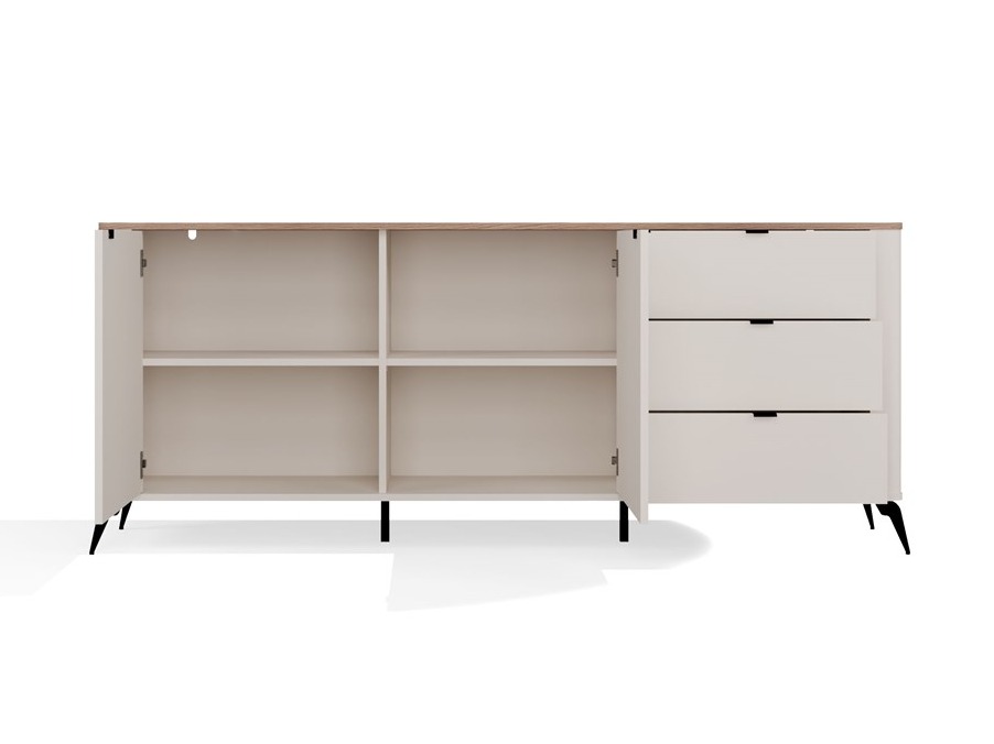 Chest of drawers Soavie 106 (Cashmere + Oak)