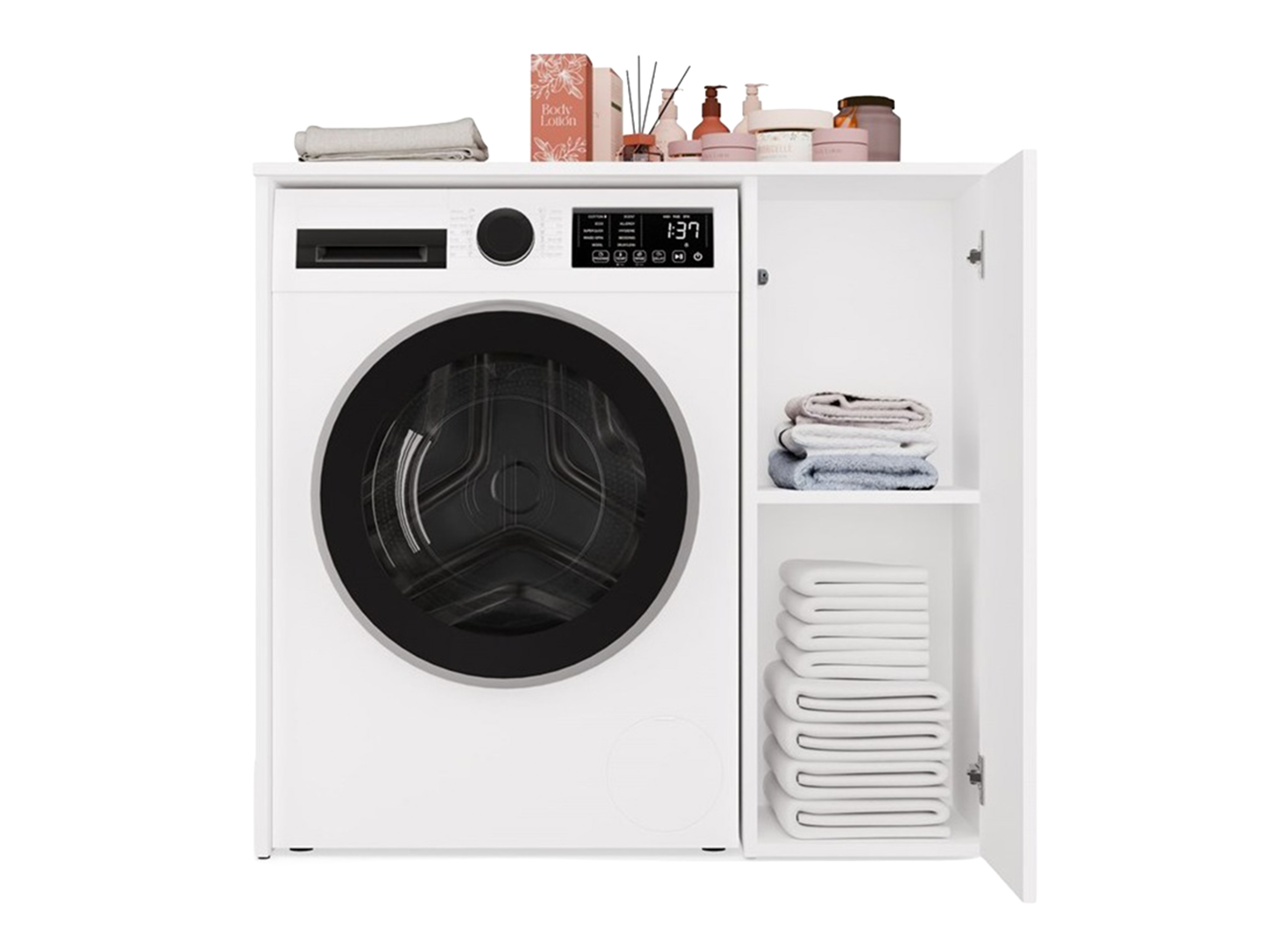 Standing bathroom cabinet Balelbo 114 (White)