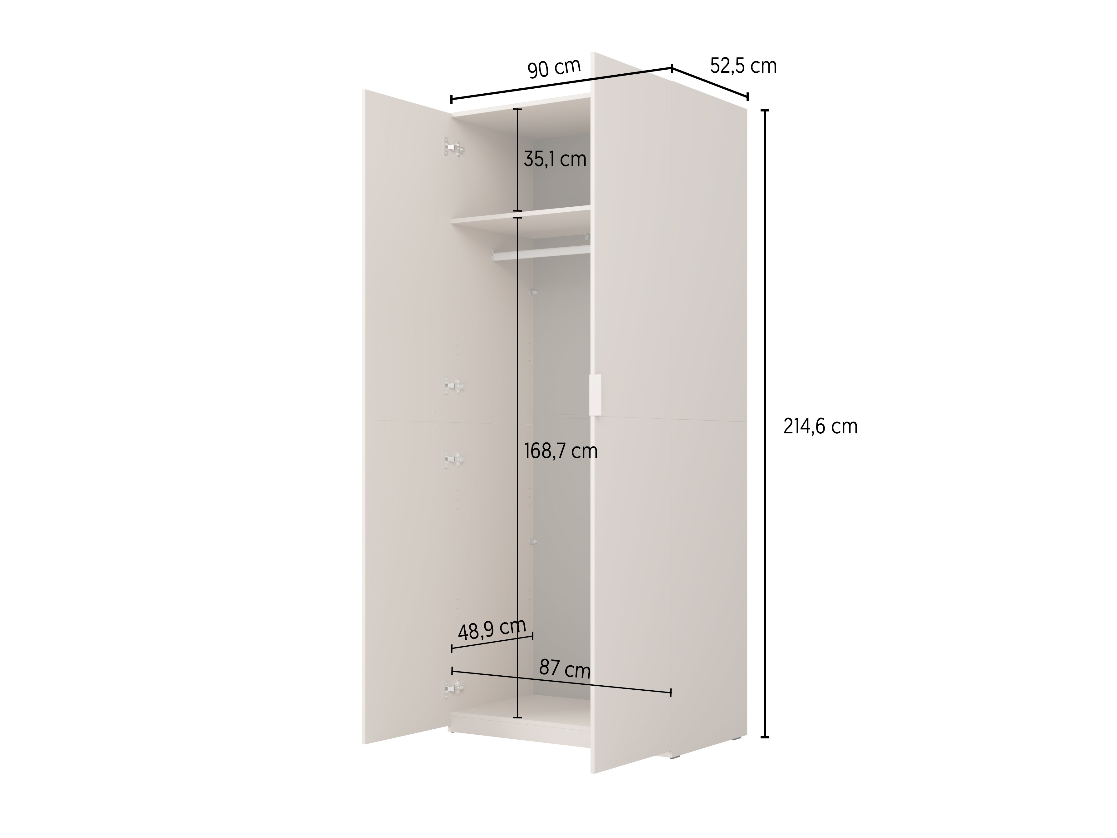 Wardrobe Austin 387 (Cashmere)